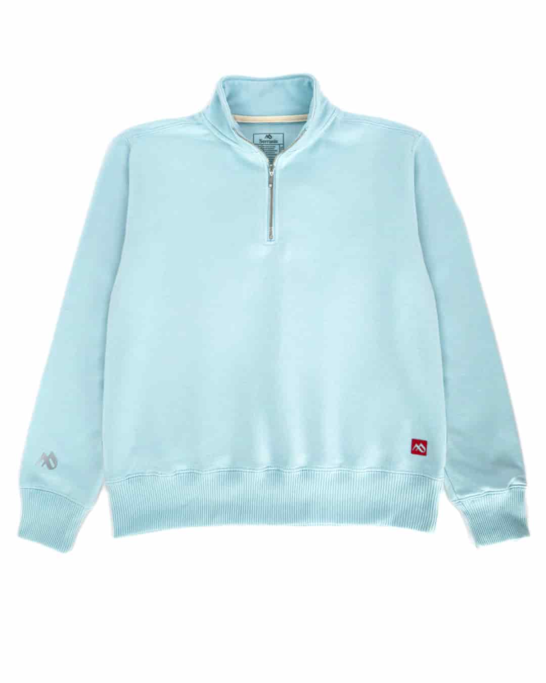 Buzo Cuello alto Mujer Azul Celeste - miniatura 6