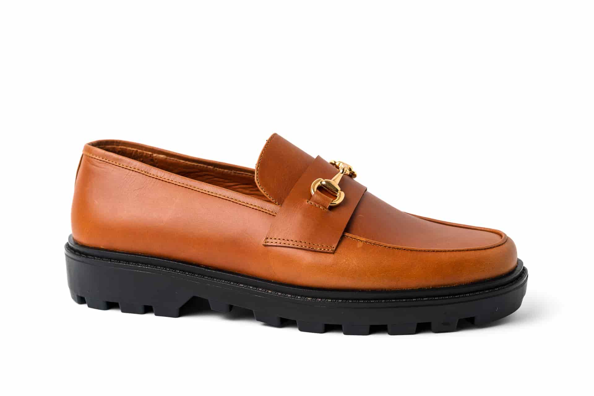 Mocasines Dublín Miel Hebilla Dorada - miniatura 1