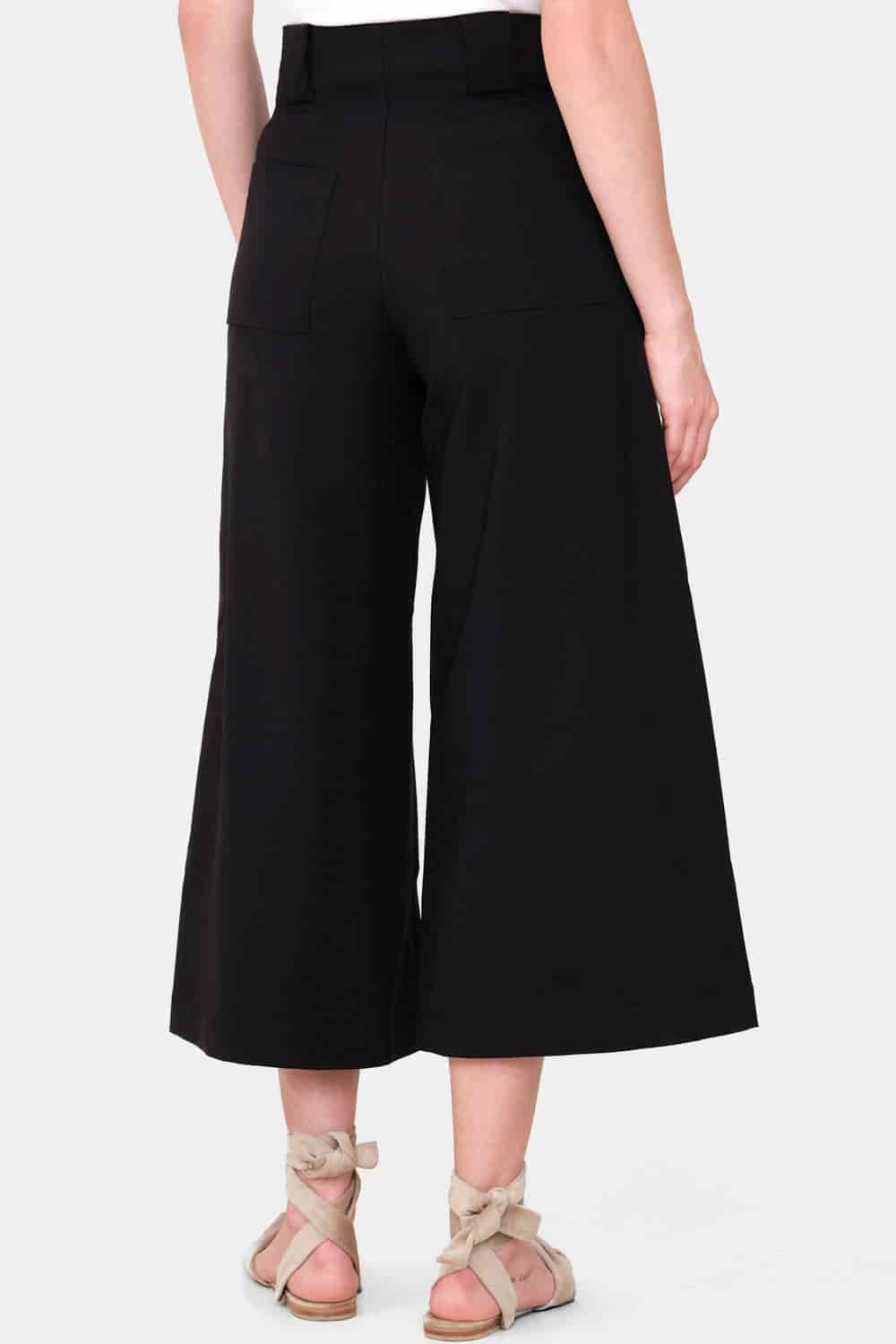 Pantalón paulette culotte negro - miniatura 2