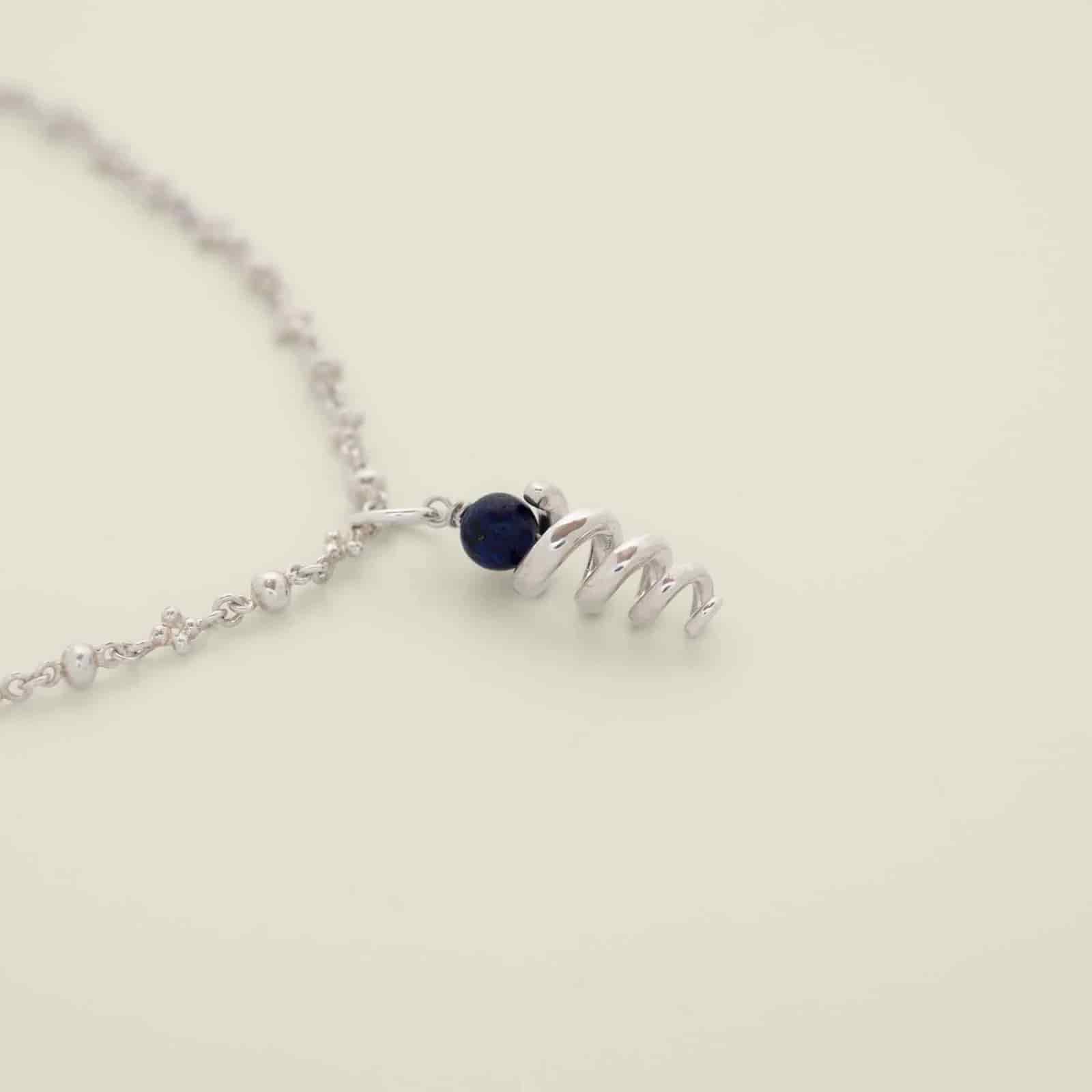 Kundali Pendant Lapis Silver - miniatura 1