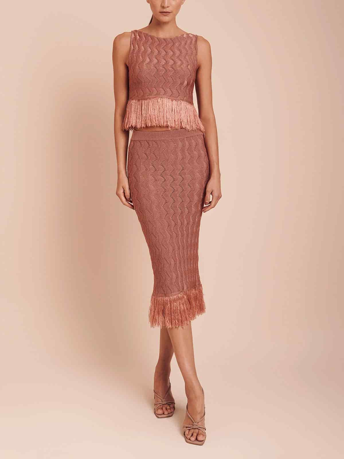 LORENZO TOP ROSEWOOD PINK TEXTURE - miniatura 4