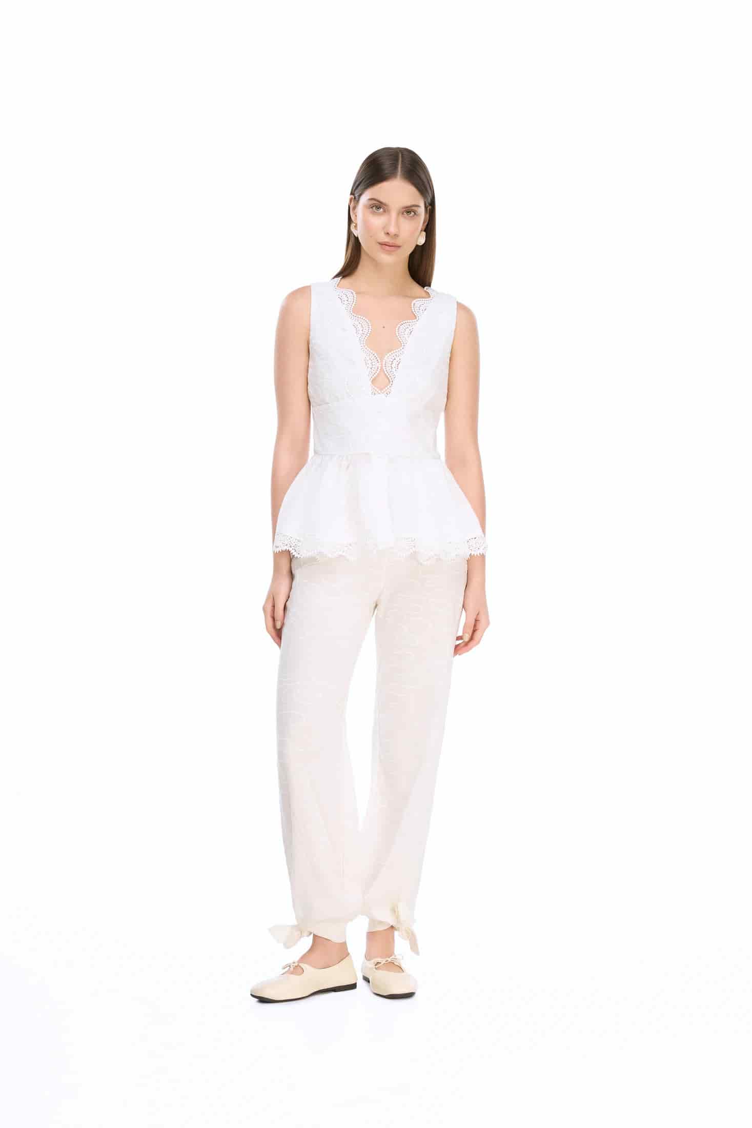 AWA PANTS WHITE - miniatura 1