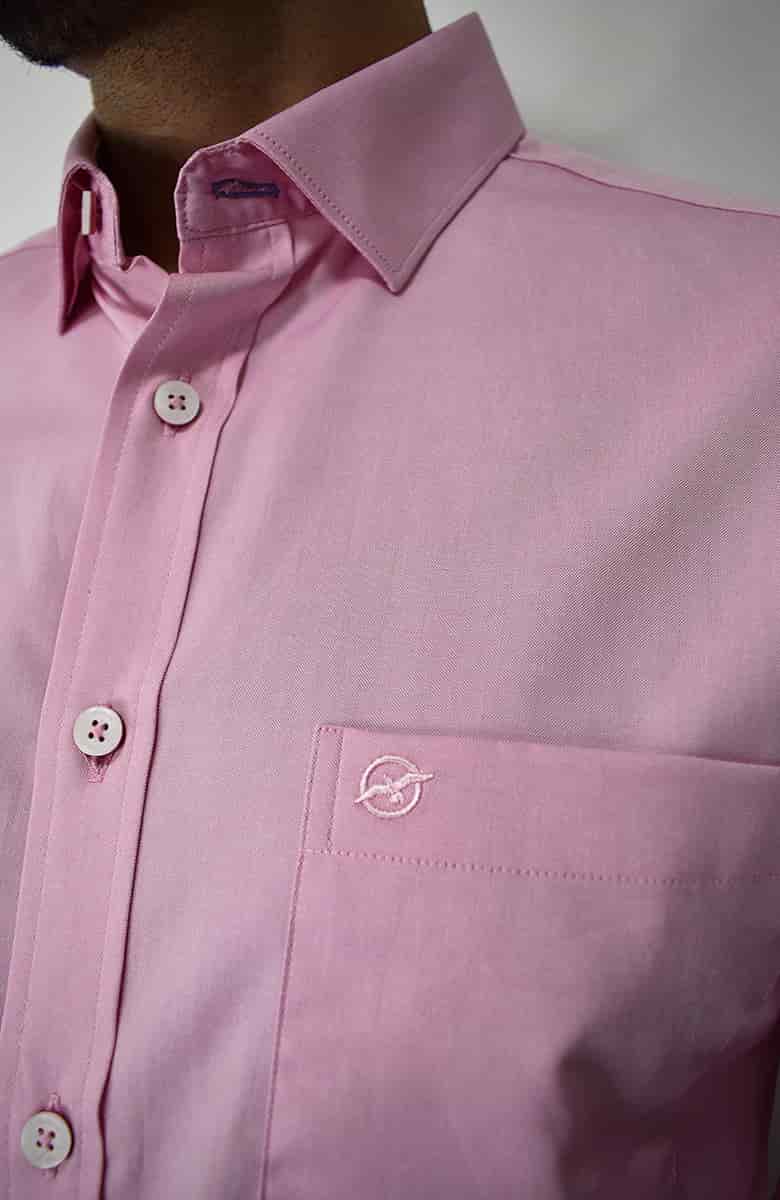 Camisa Manga Larga Rosada para Hombre - miniatura 2
