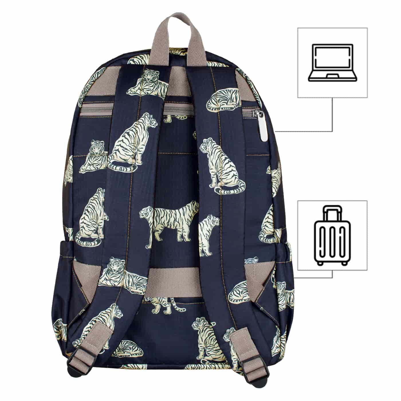 Morral Urbano Citybags Ultra Estampado Tigres - miniatura 4
