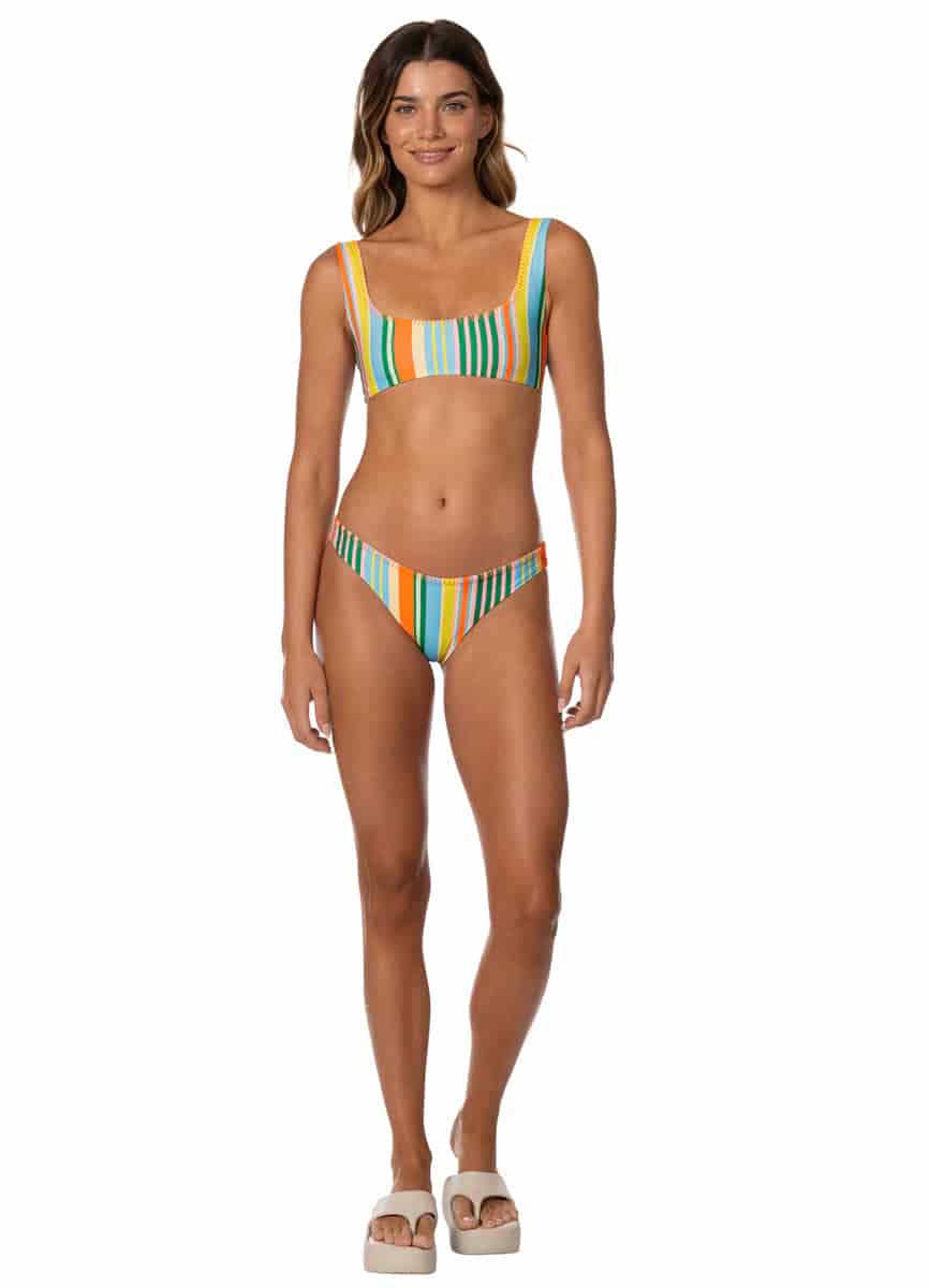 Maaji Deep Sea Lines Danna Long Line Bralette Bikini Top - miniatura 4