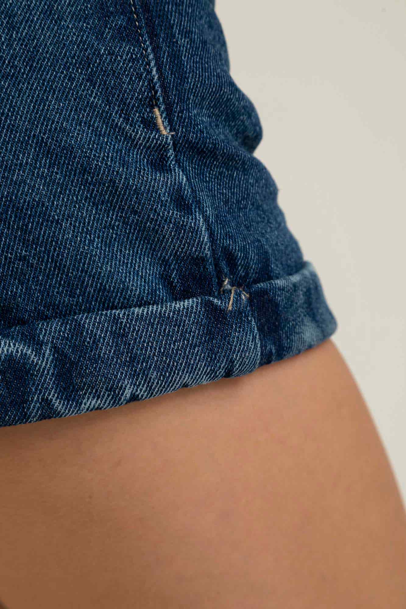 DARK BLUE DENIM SHORT - miniatura 11