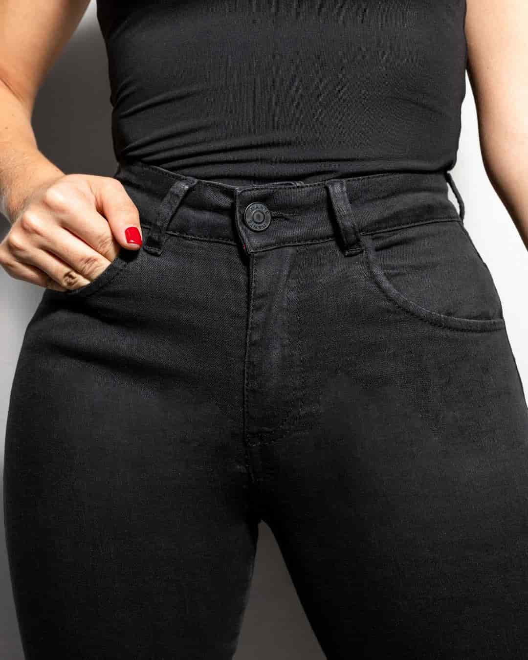 Jean Elastico Bota Campana Negro - miniatura 3