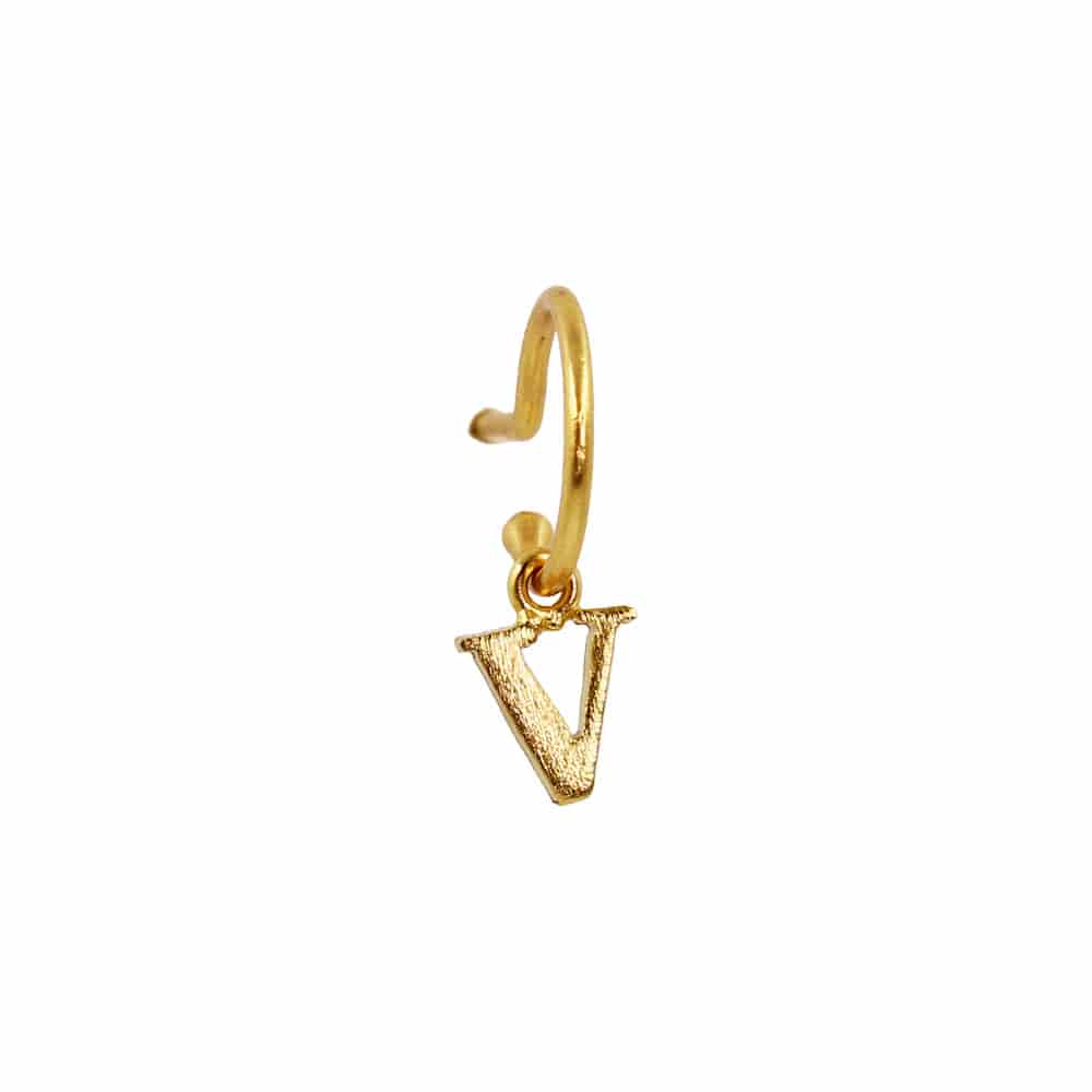 PreOrder Baby Hoops 9mm Letra Gold - miniatura 19