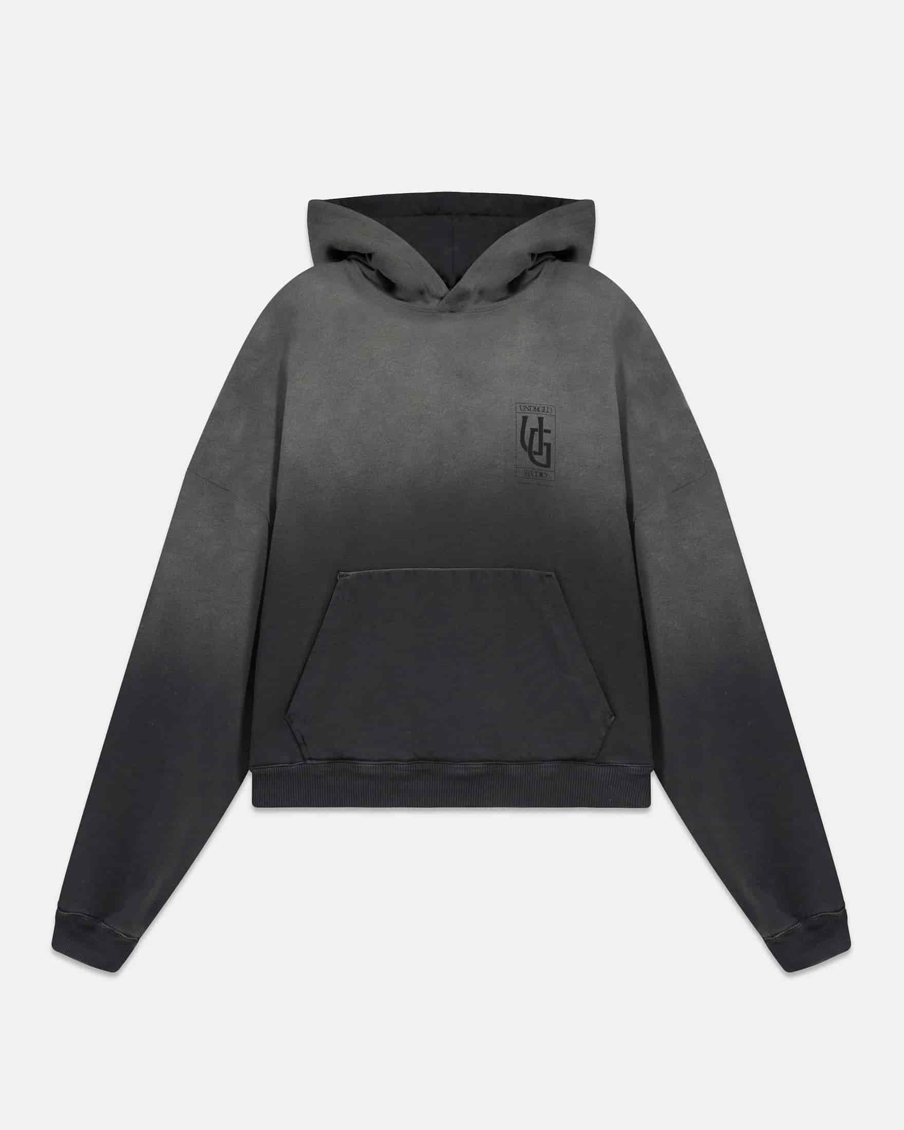 Hoodie Line UG Frame Boxy Fit Faded Black - miniatura 3