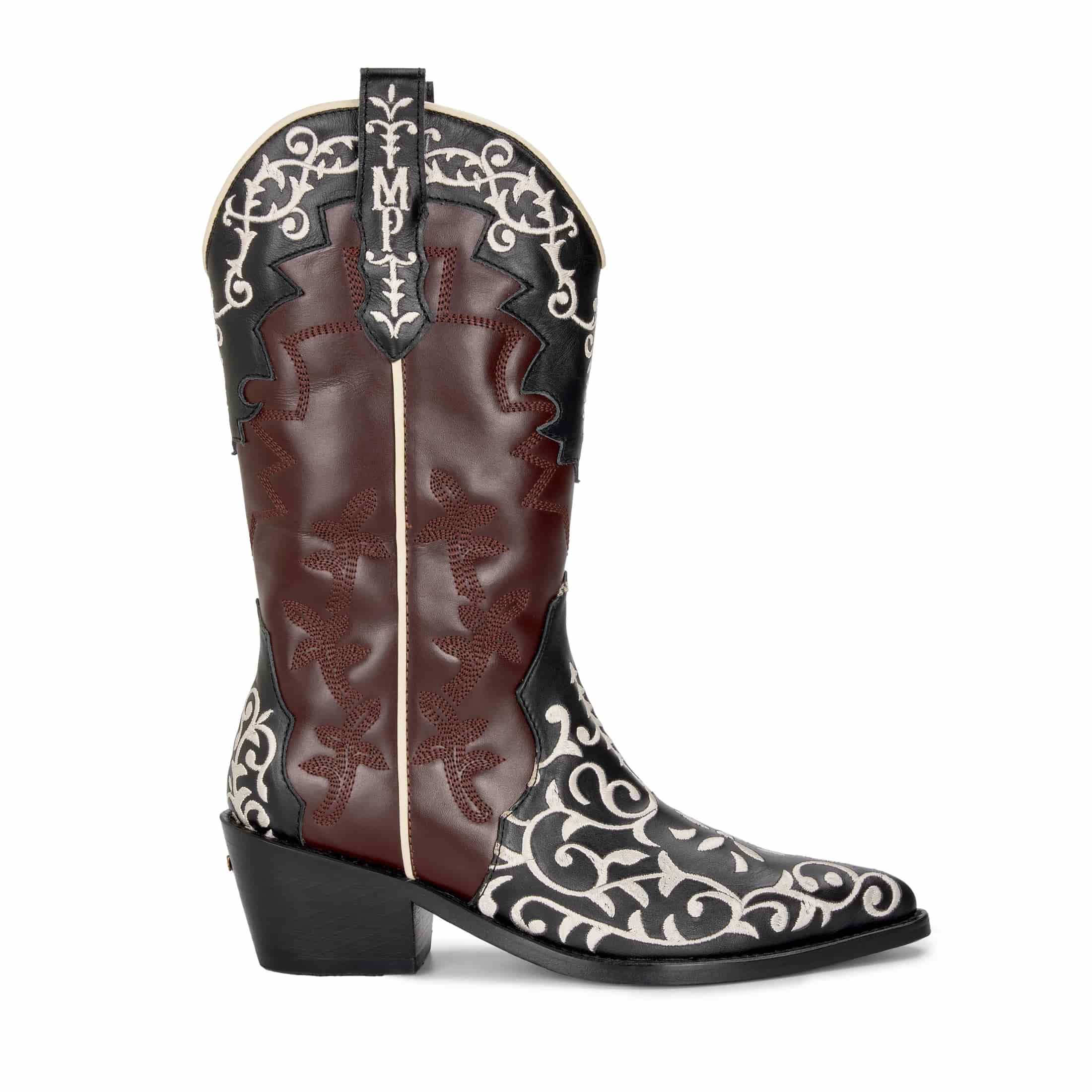 BOTA TEXANA ROSAS - miniatura 1