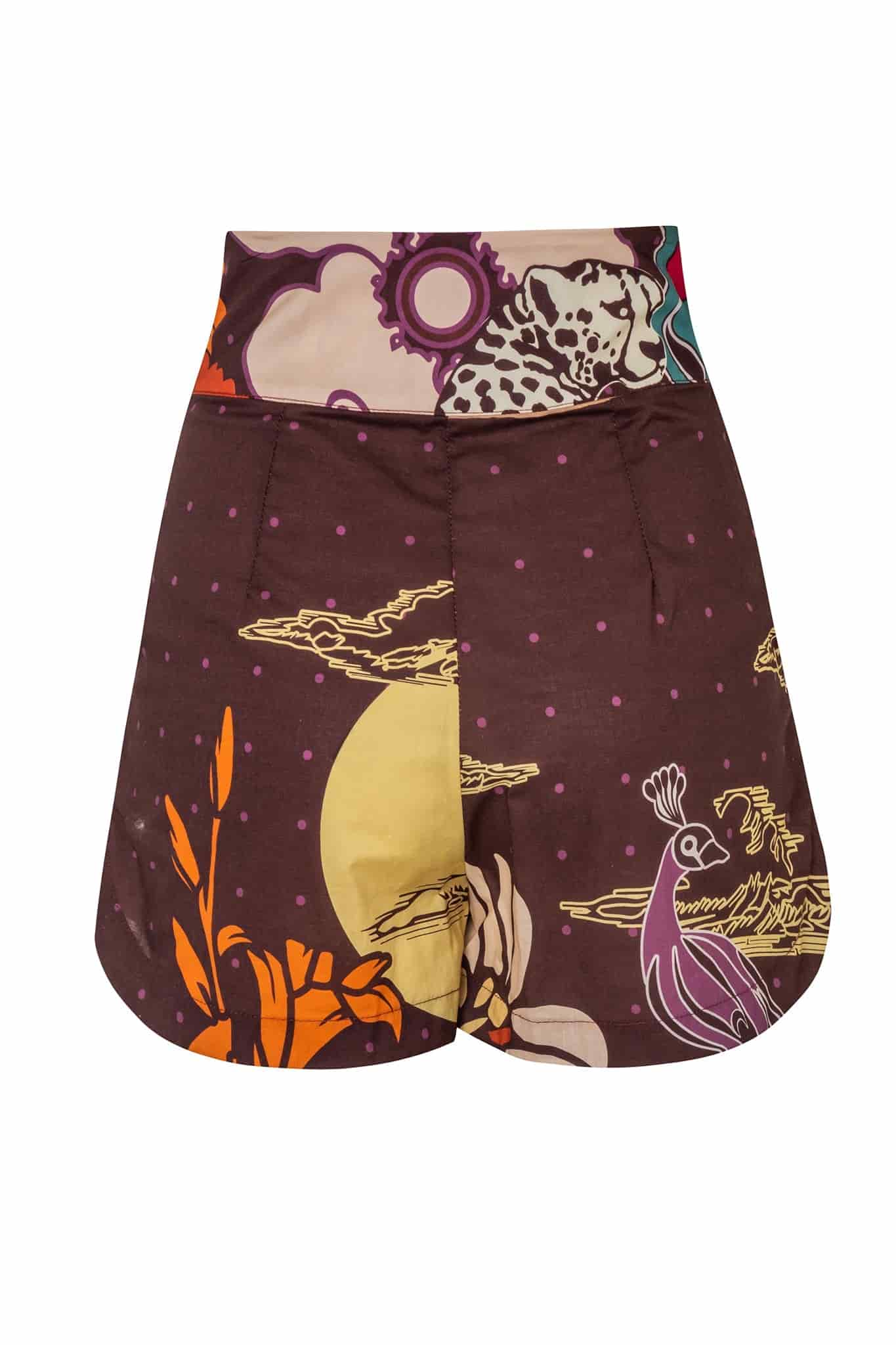 Tomaso Cotton Short / Brown Moonlight Garden - miniatura 3