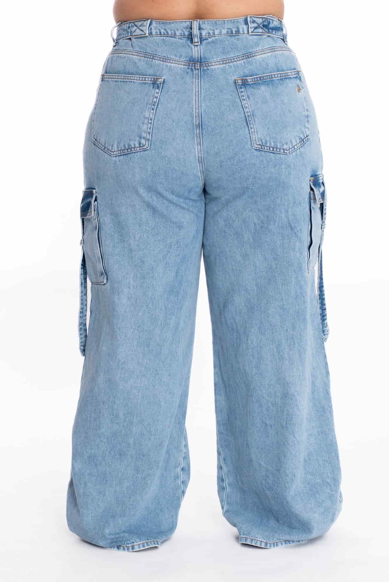 Jean Cargo Ajustable Azul Medio 370 - miniatura 22