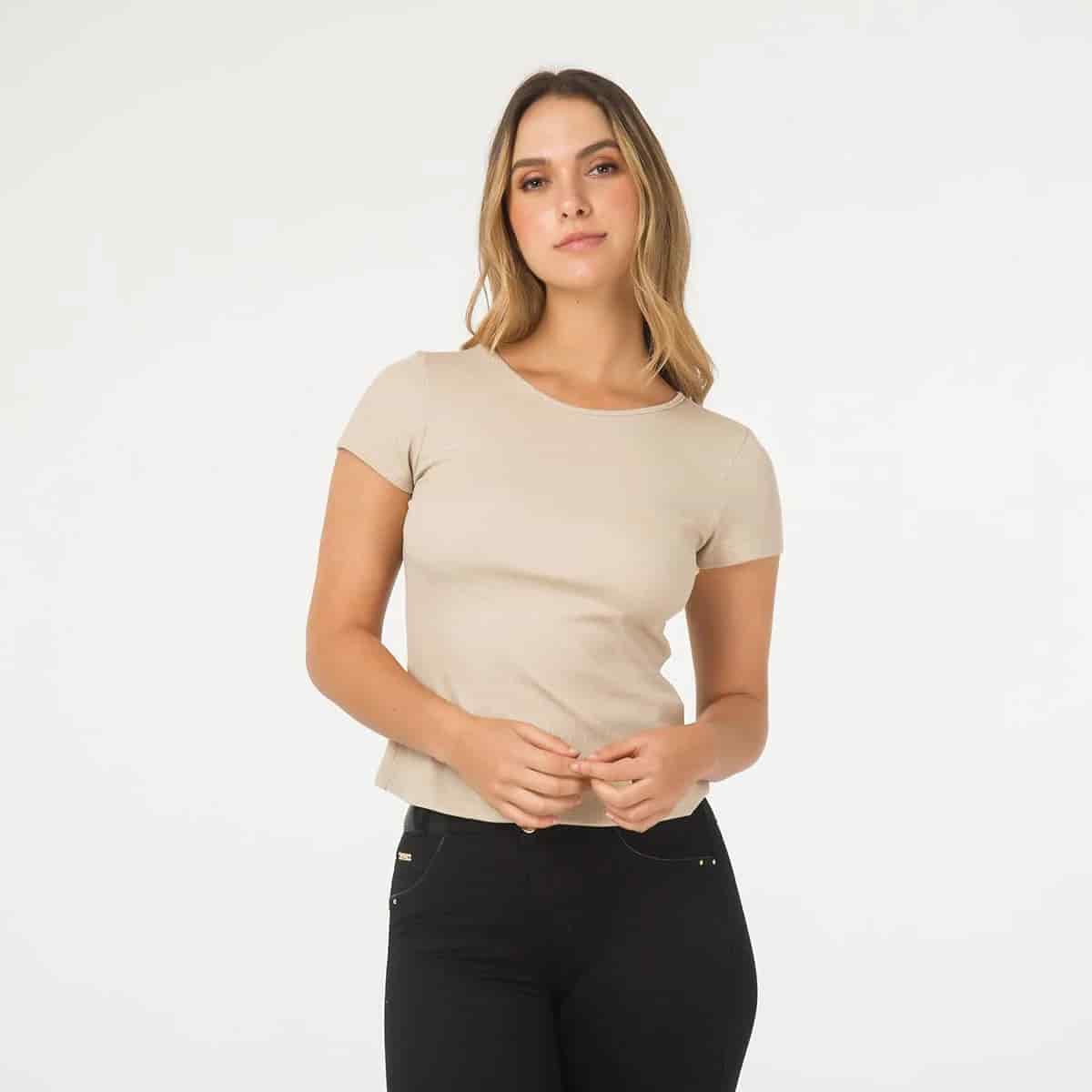 Camiseta Basica Cuello Redondo Melisa - miniatura 1