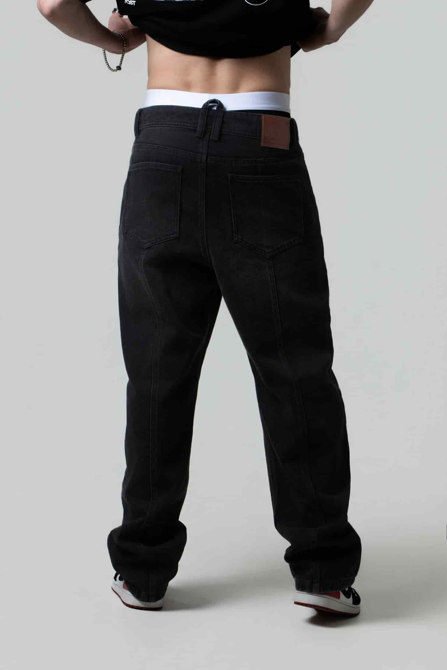JEAN 5 BOLSILLOS COLOR GRIS OSCURO - miniatura 3