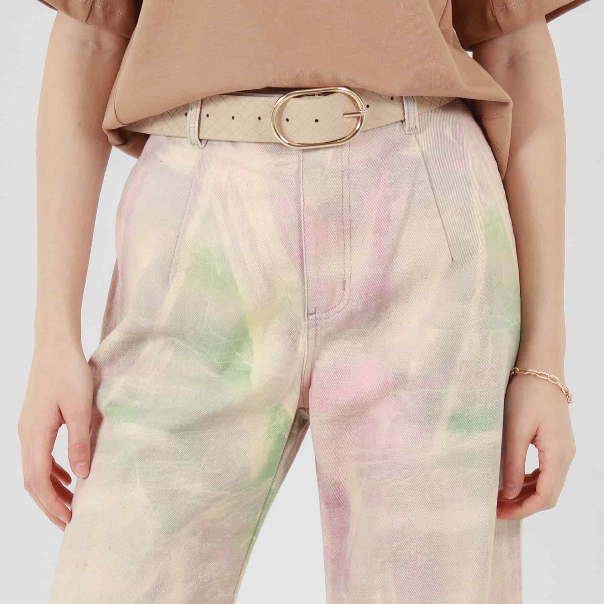 Jean Tye Dye bota flare tiro alto - miniatura 6