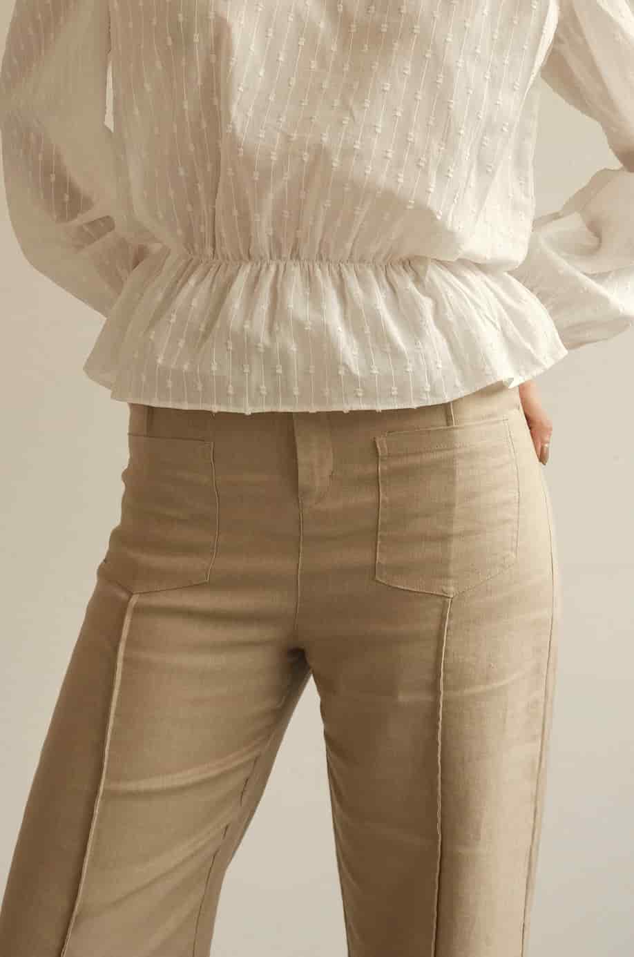 Pantalón Aire de lino | Mocca - miniatura 5