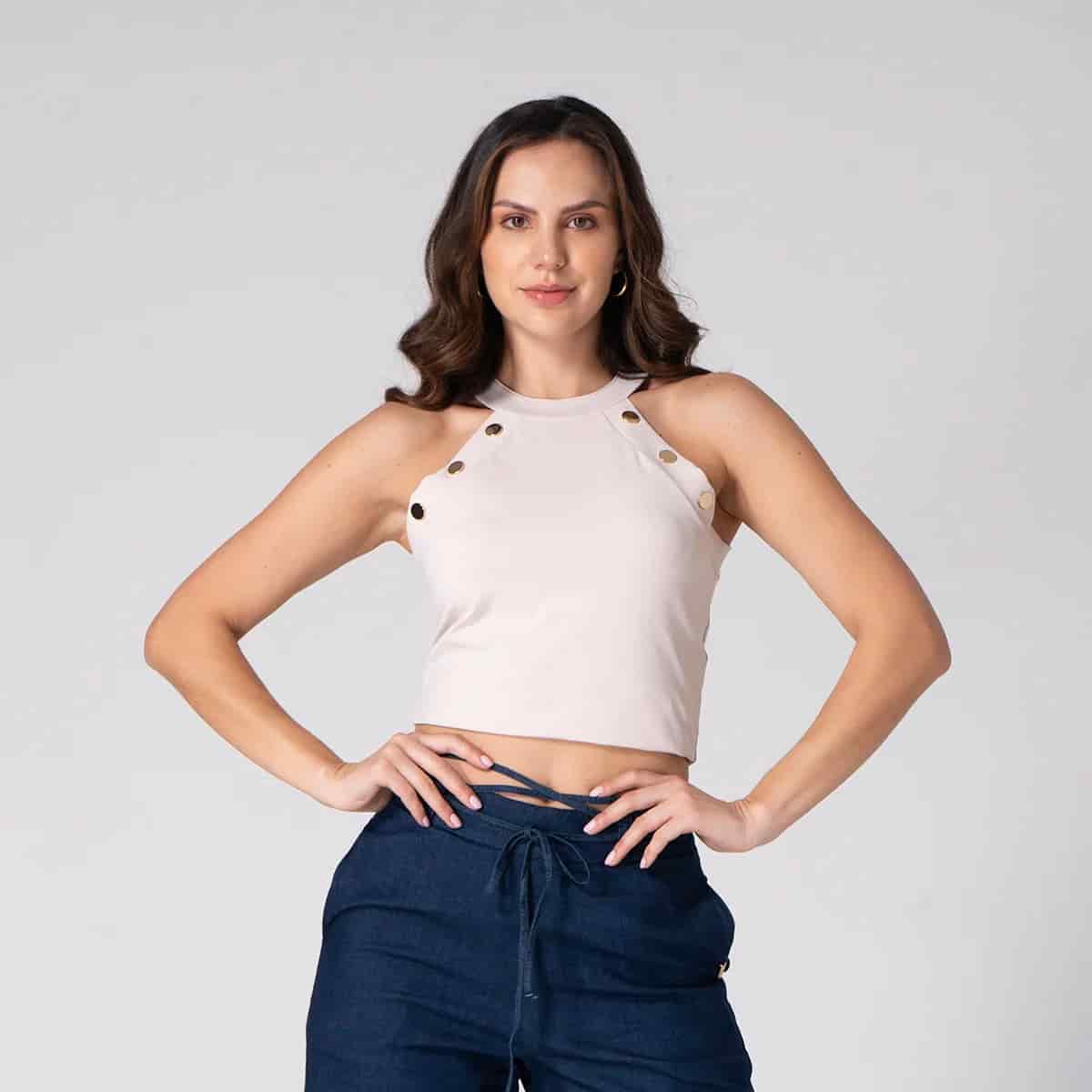 Blusa Slim Manga Sisa Wankii - miniatura 1