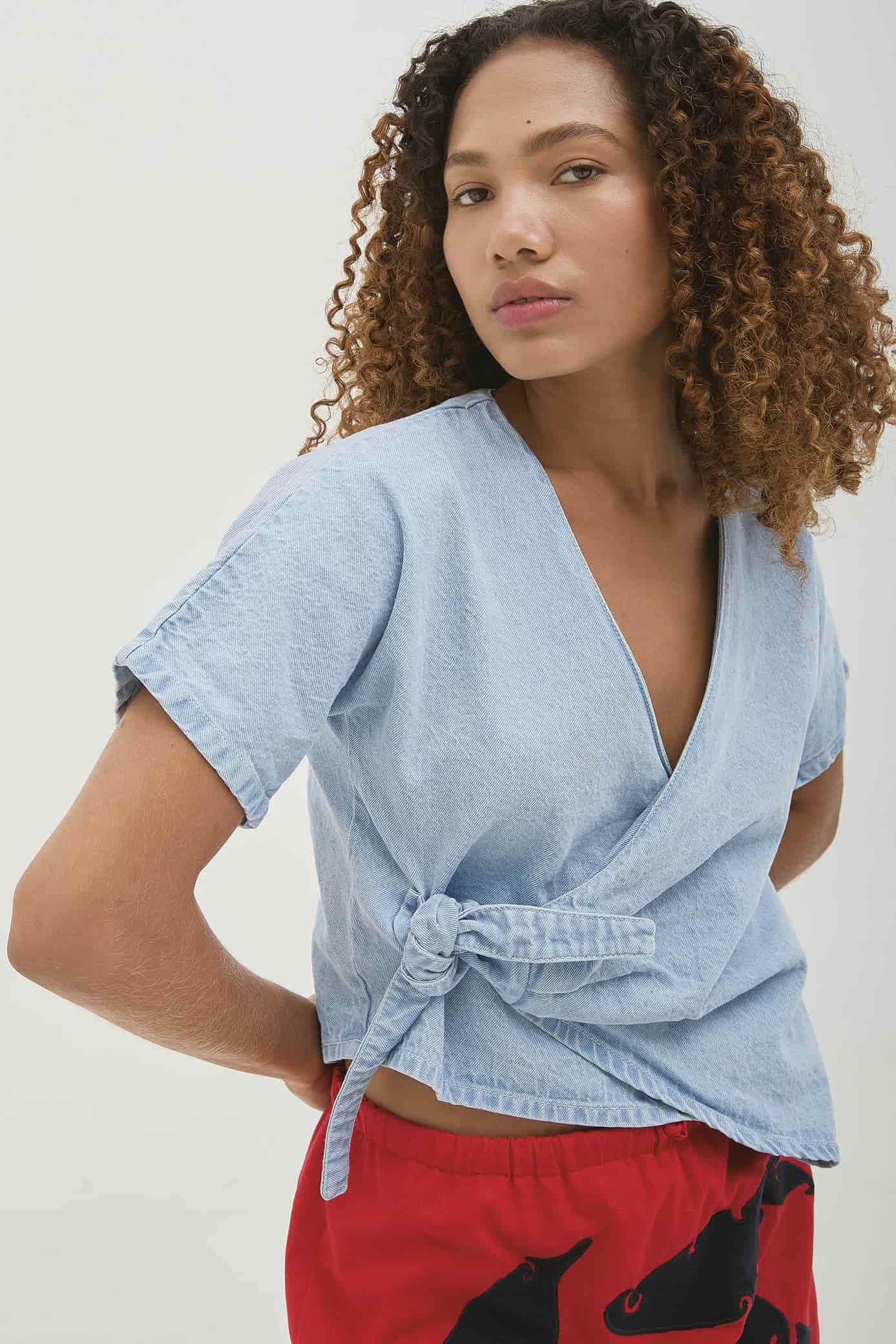 Ola Top Denim - miniatura 1