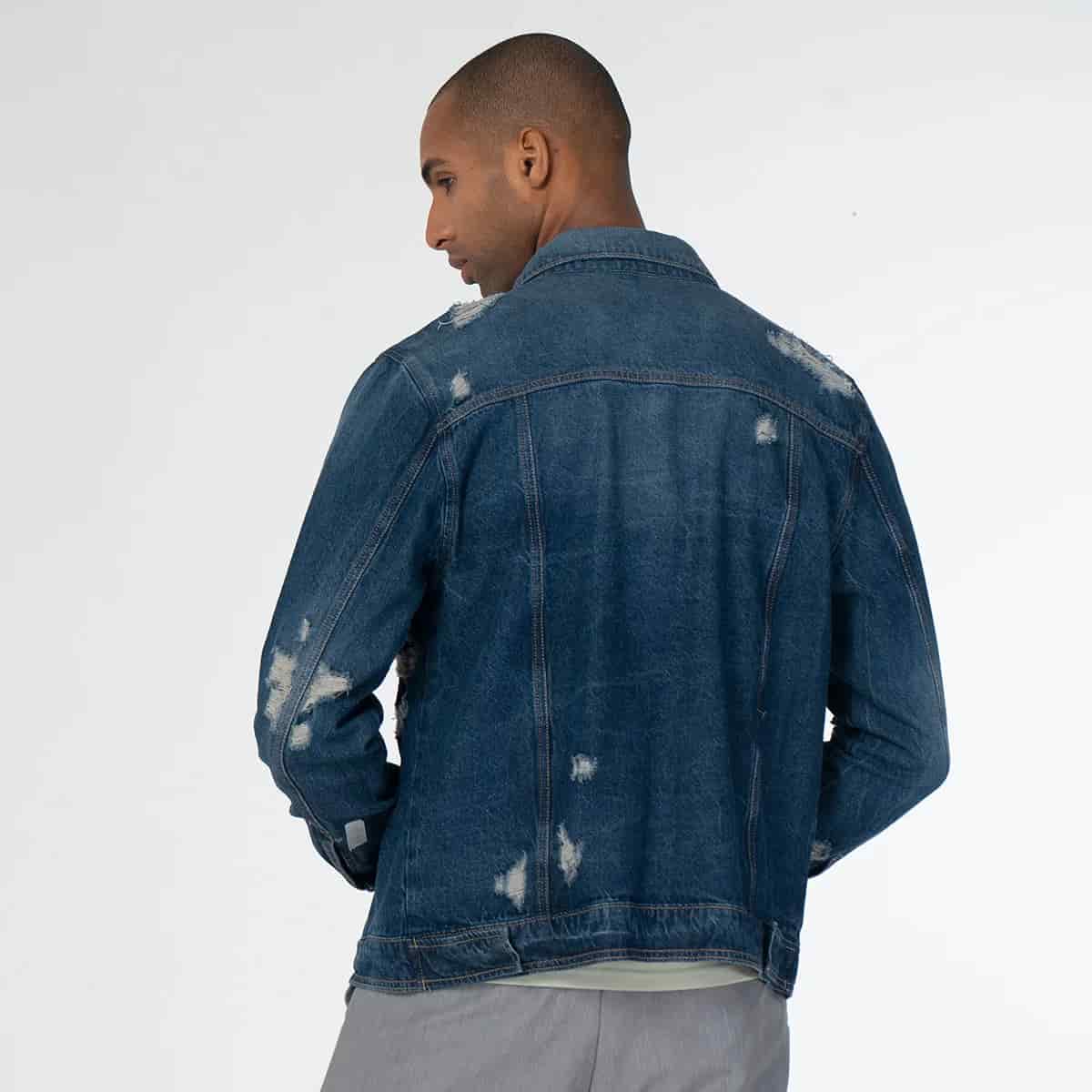 Chaqueta Denim Clasica Regular Trees - miniatura 3
