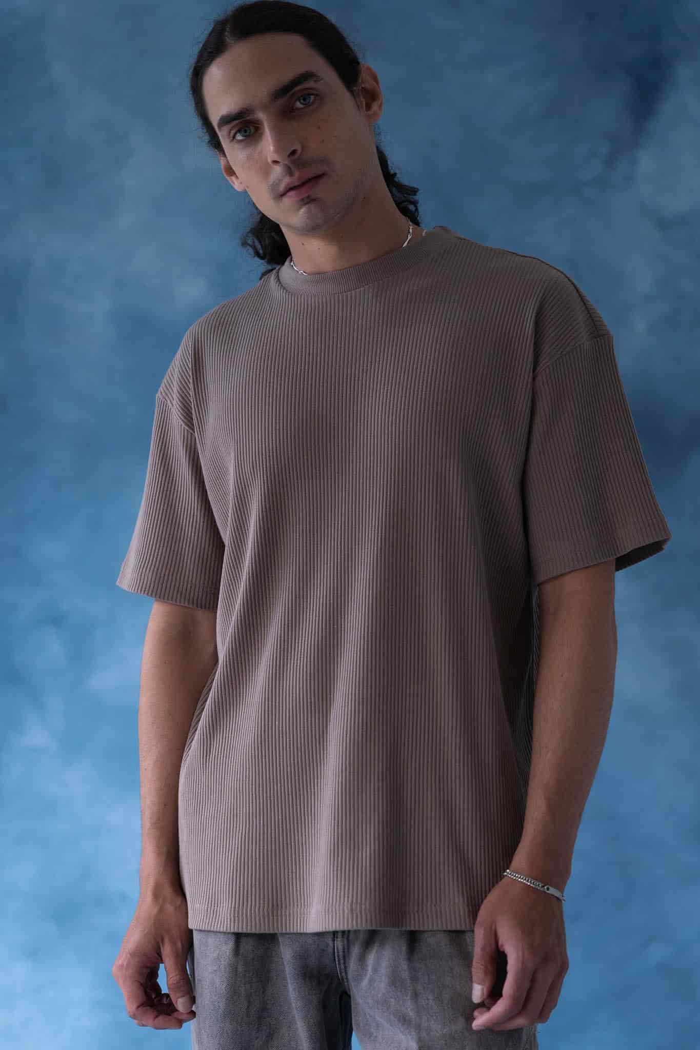 Camiseta rib Marea Taupe - miniatura 2