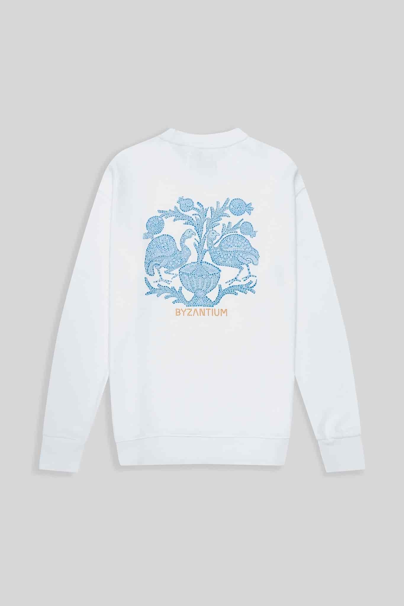 Men's musas sweatshirt white - miniatura 1