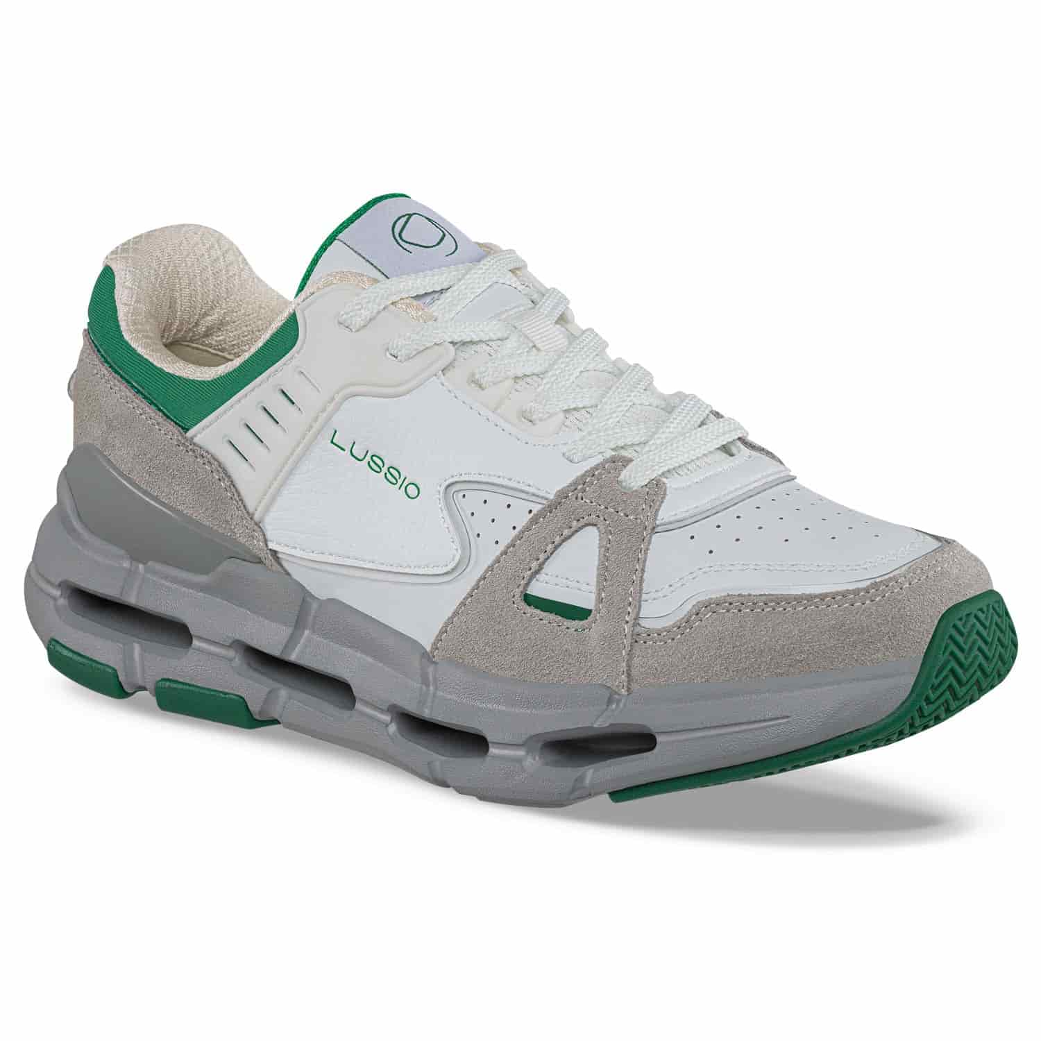 Zapatos Casuales Denzaro Blanco-Gris Lussio Para Hombre - miniatura 1