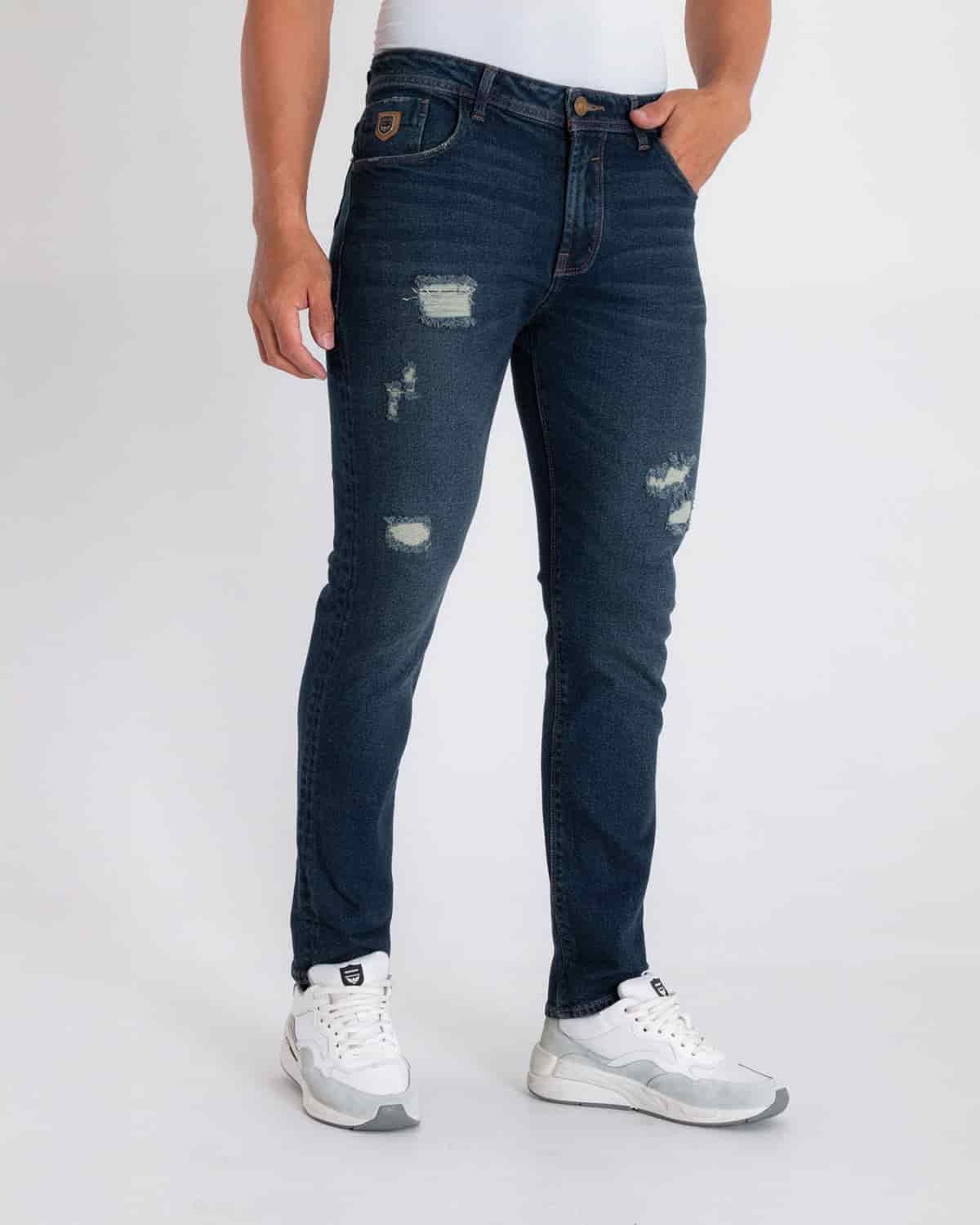 Jean slim tono oscuro para hombre - miniatura 2