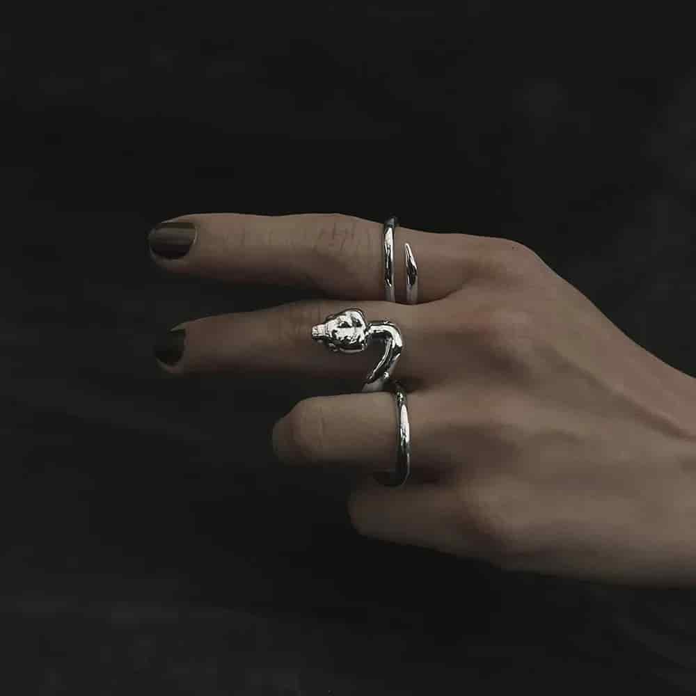 Anillo Culebra Ojo de Gato - miniatura 3