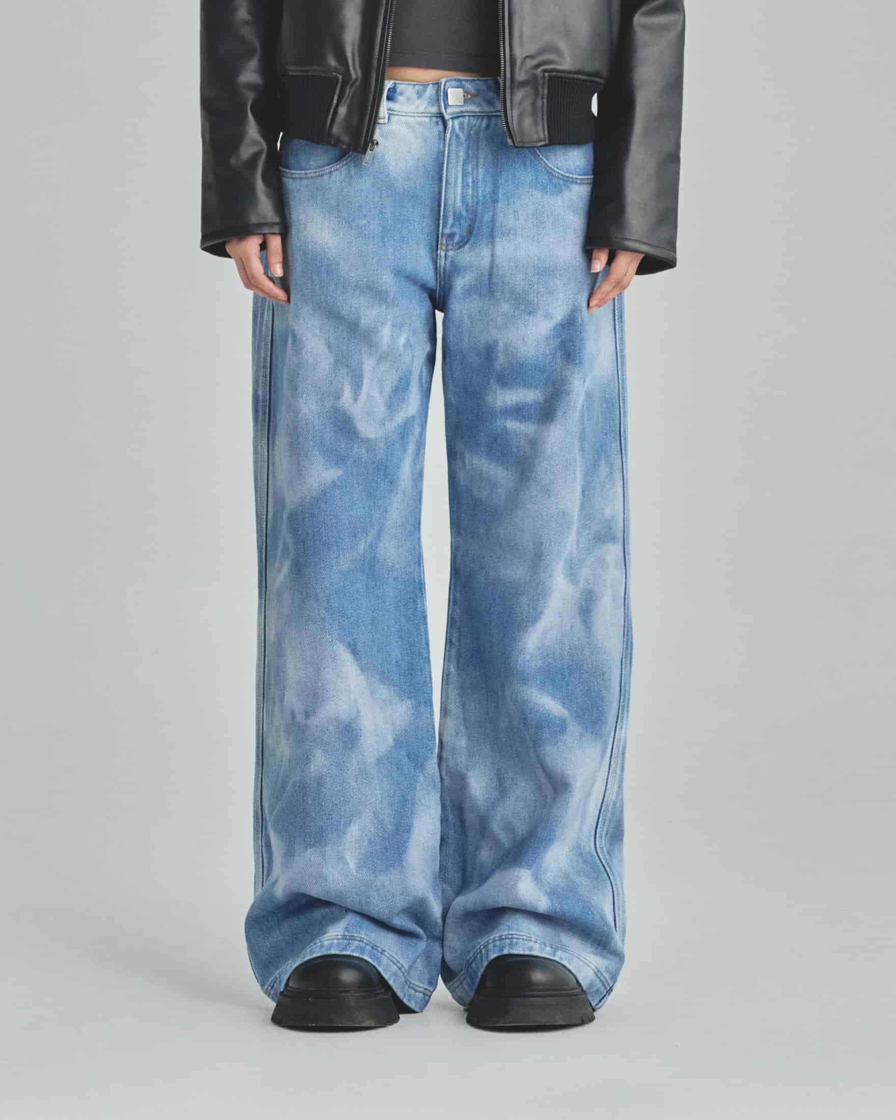 W Basics Wide Jeans Blue - miniatura 2