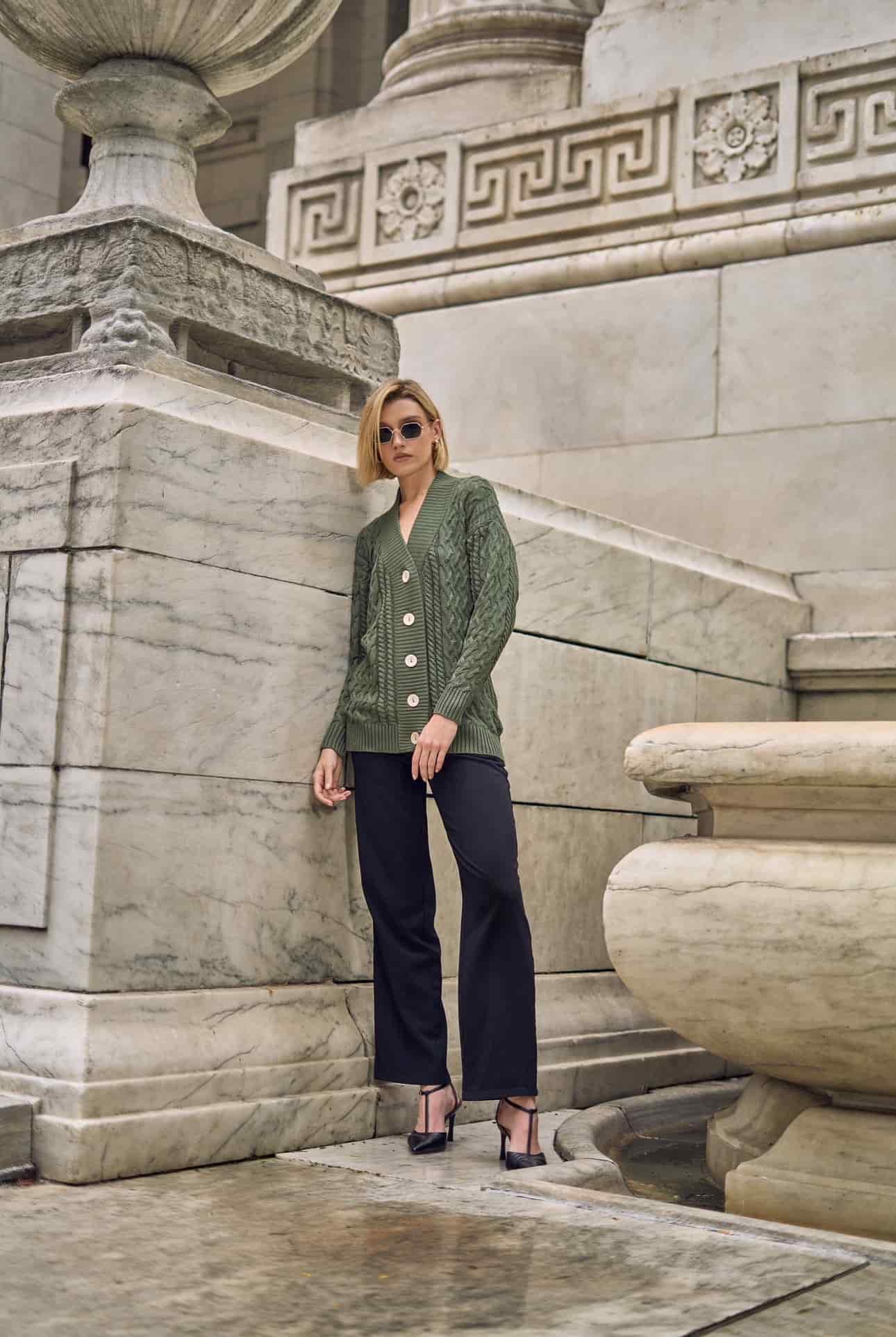 CARDIGAN AVRA VERDE - miniatura 4