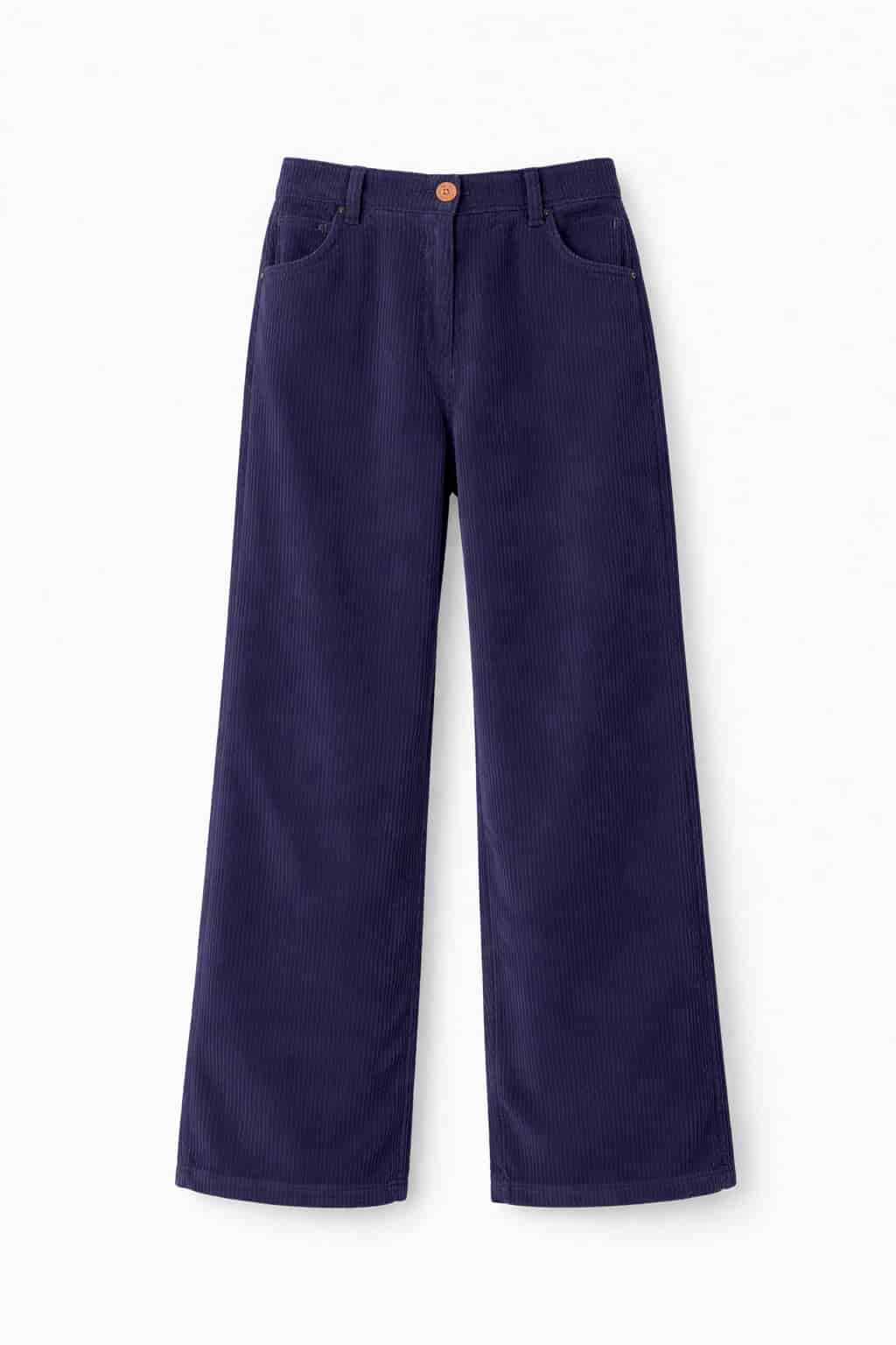 Pantalones Pana Azul Oscuro - miniatura 1