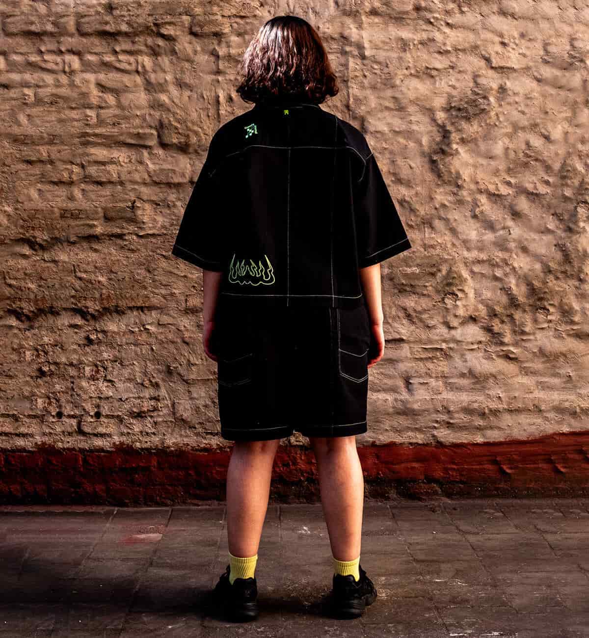 ✴︎ Bermuda Futuro Agender 🩸 Cc: Caníbal ✴︎ Negro Neón - miniatura 3