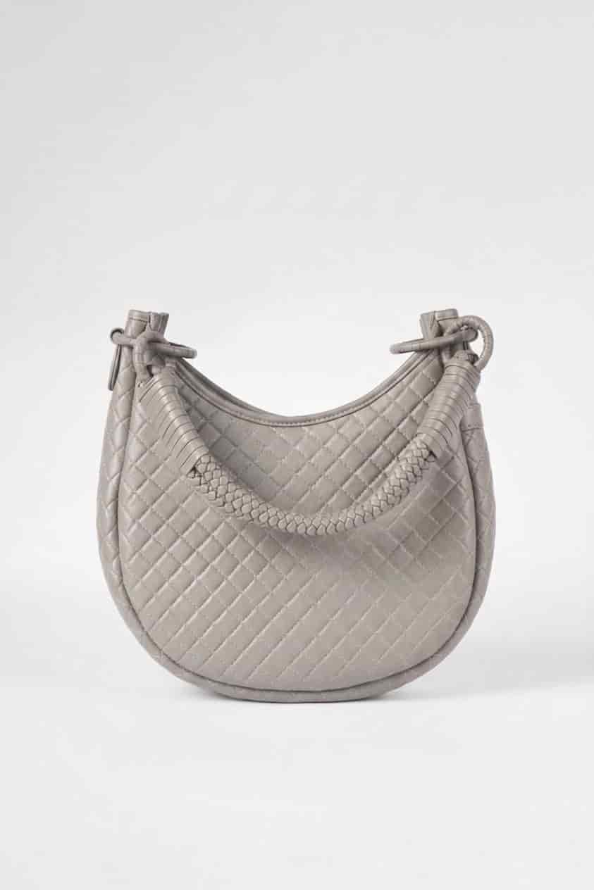 Saddle Shoulder Bag, Marble Gray - miniatura 1