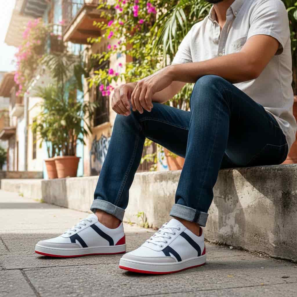 Clásicos Blanco, Rojo, Azul y Gris – Tenis ÁGUILA - miniatura 5