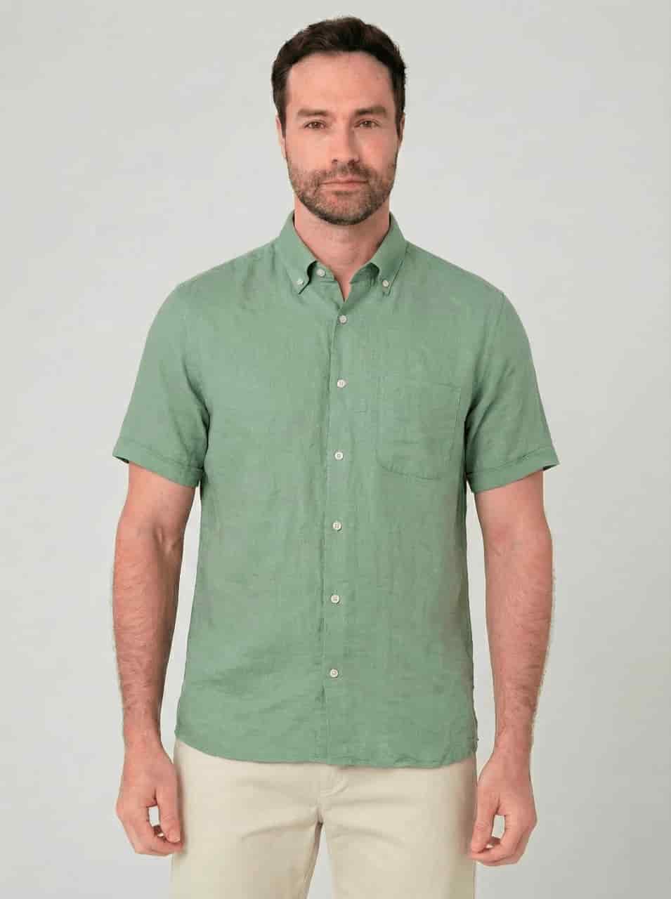 Camisa con bolsillo manga corta para hombre Jon Sonen 027225037 - miniatura 1