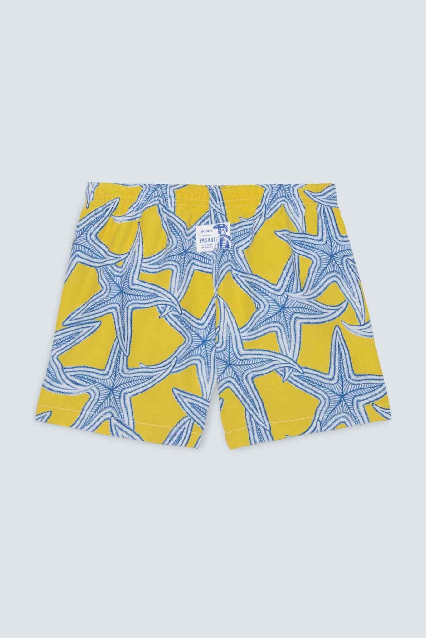 Men's star yellow swim trunk - miniatura 4
