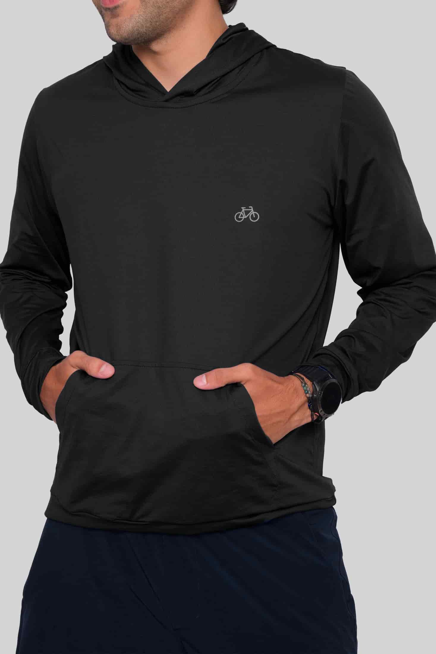 HOODIE SPORT NEGRO - miniatura 1