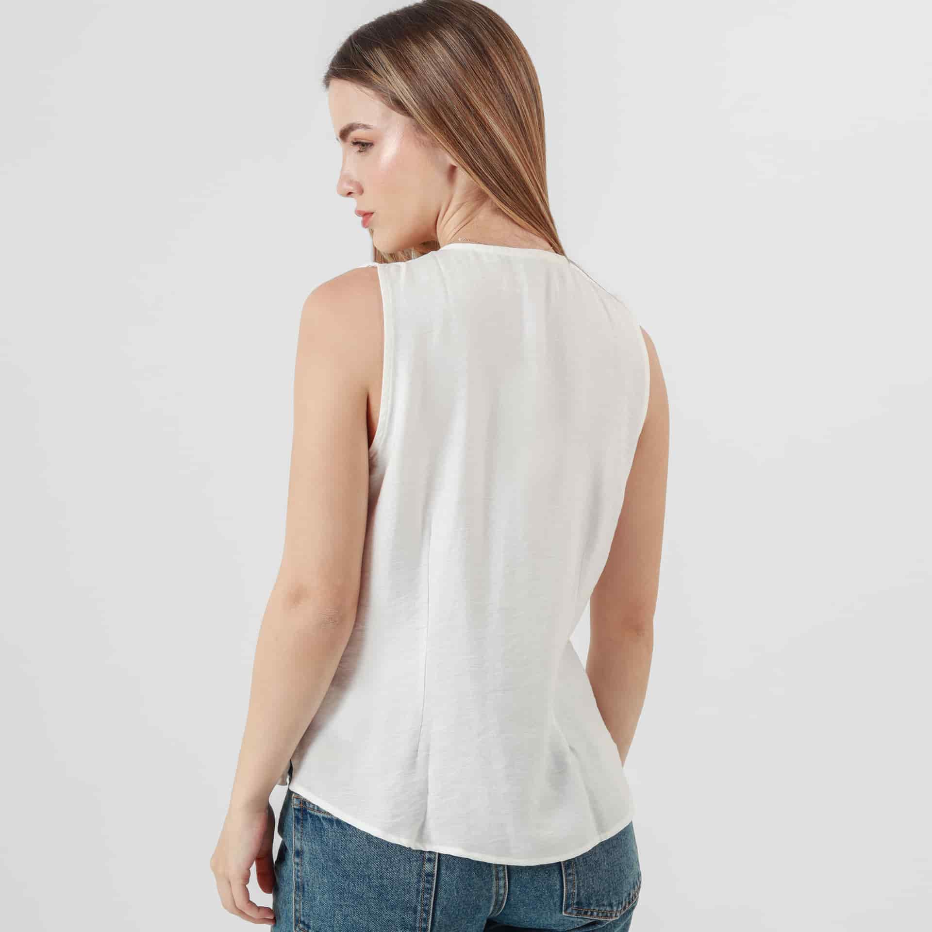Blusa Cuello V Manga Sisa - miniatura 7