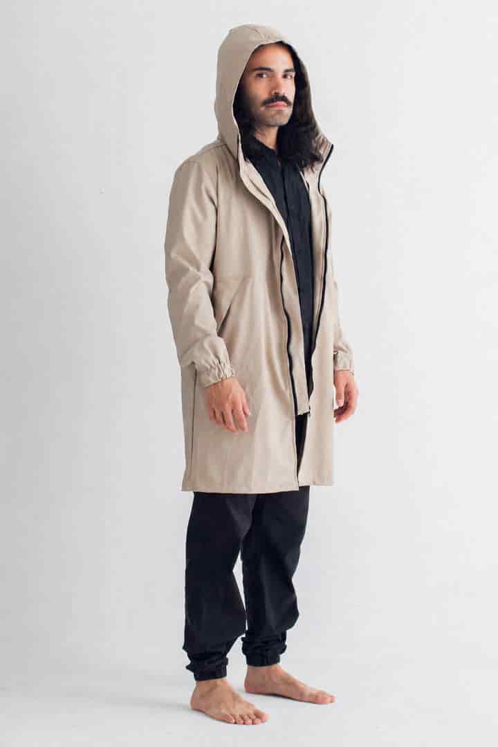 Chaqueta para lluvia beige - miniatura 3
