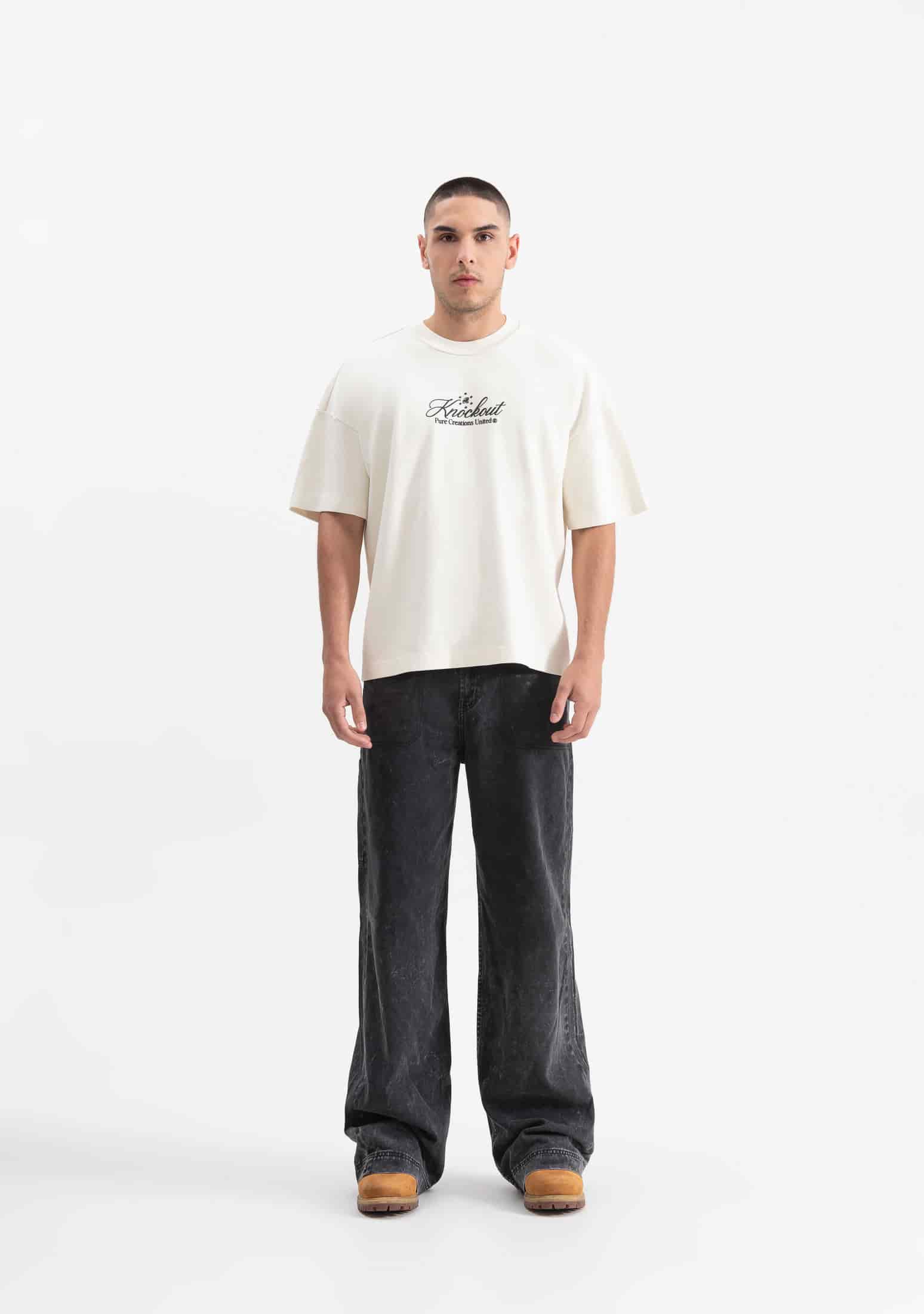 Knockout cream gloves t-shirt - miniatura 4