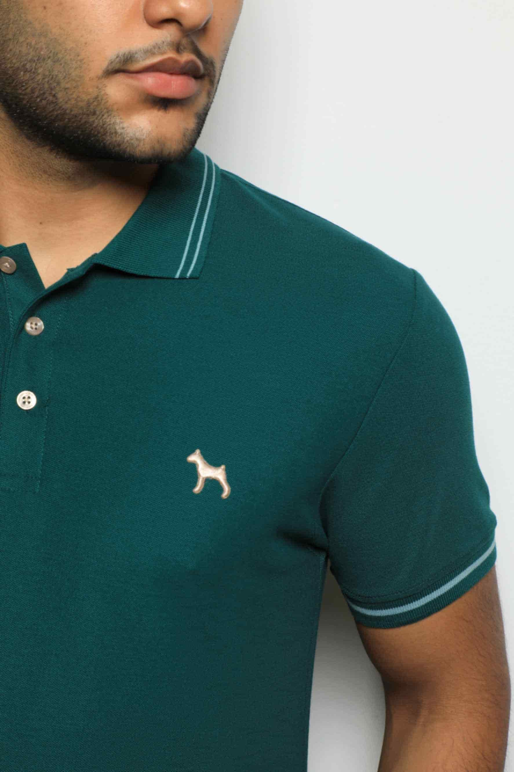 Polo Básica Verde Oscuro - miniatura 3