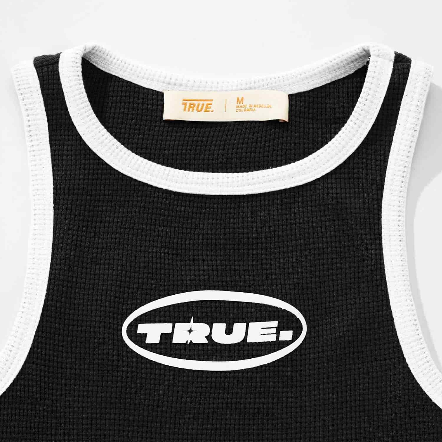 Textured Tank Top - Black - miniatura 5