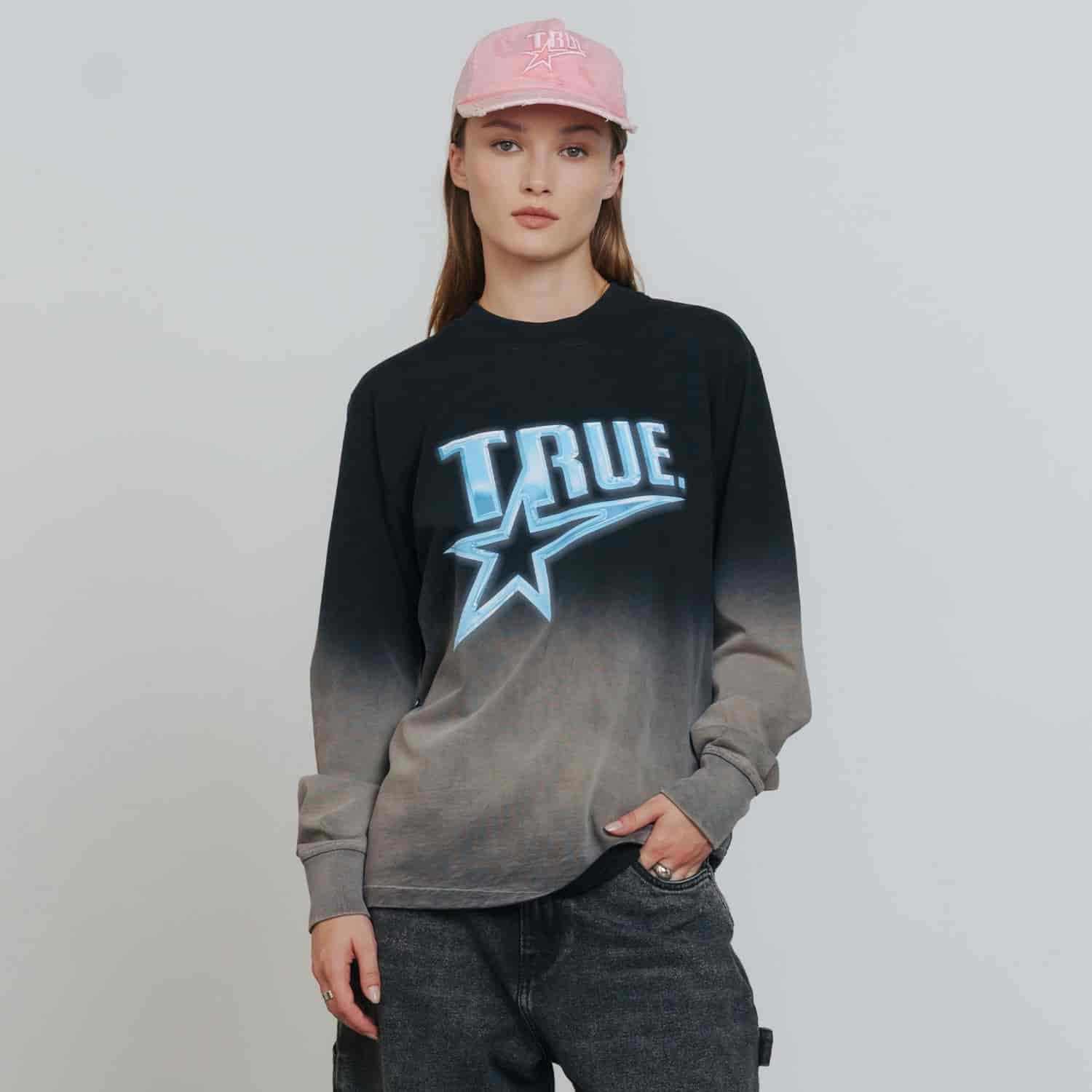 Chrome Long Sleeve Tee - Black/White - miniatura 6
