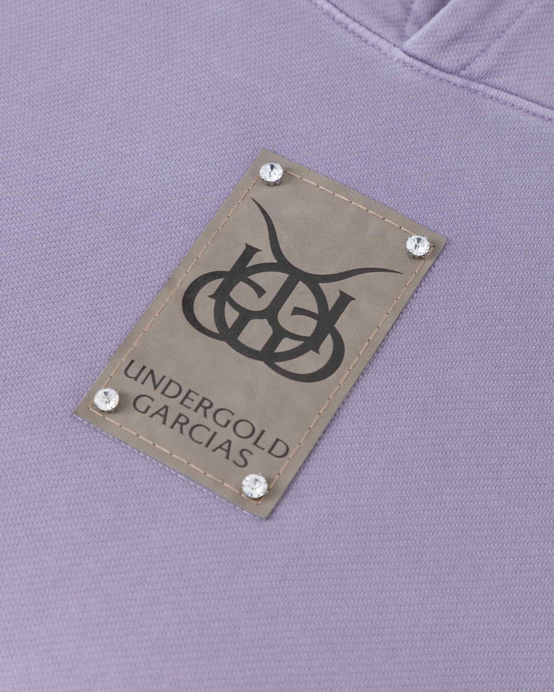 Santa Unión Basic  Boxy Hoodie Purple - miniatura 4