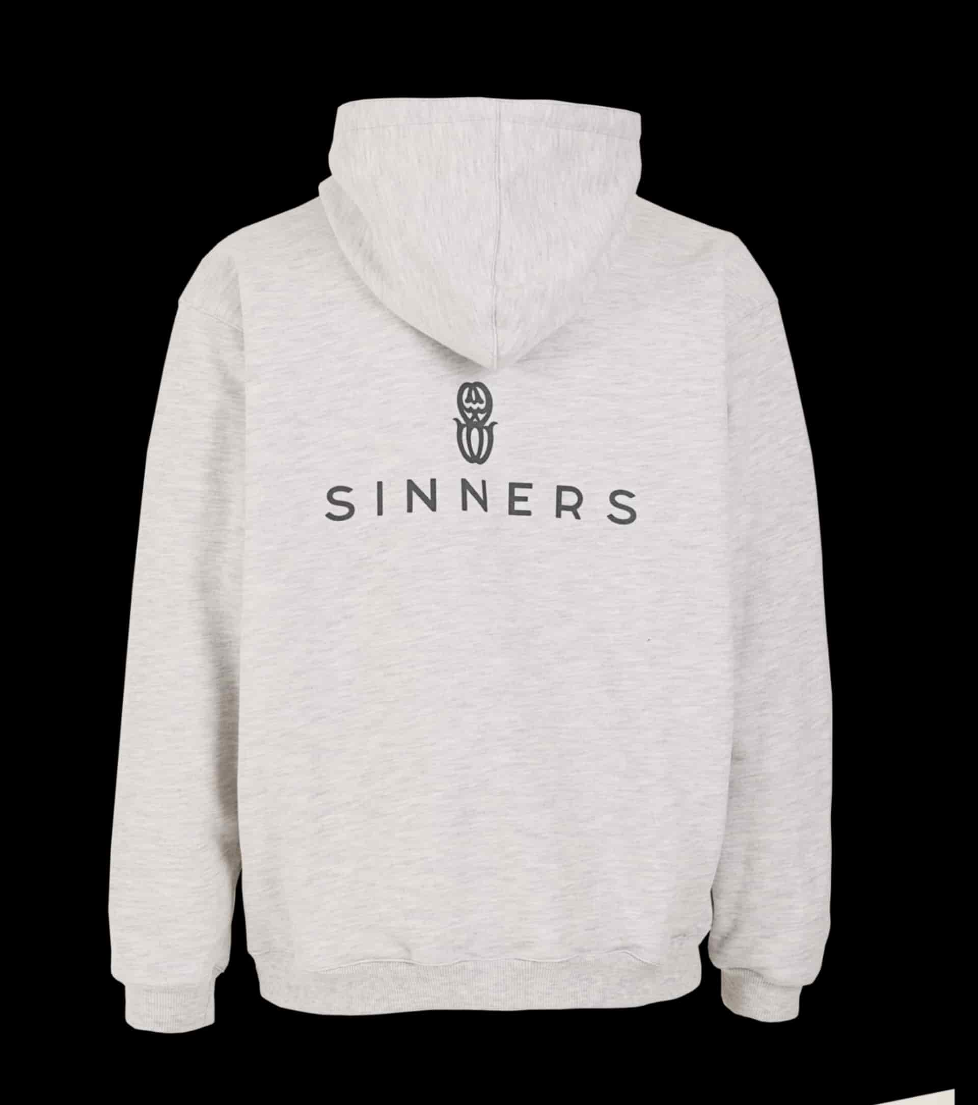 MONOGRAM GRAY ZIPPER HOODIE - miniatura 2