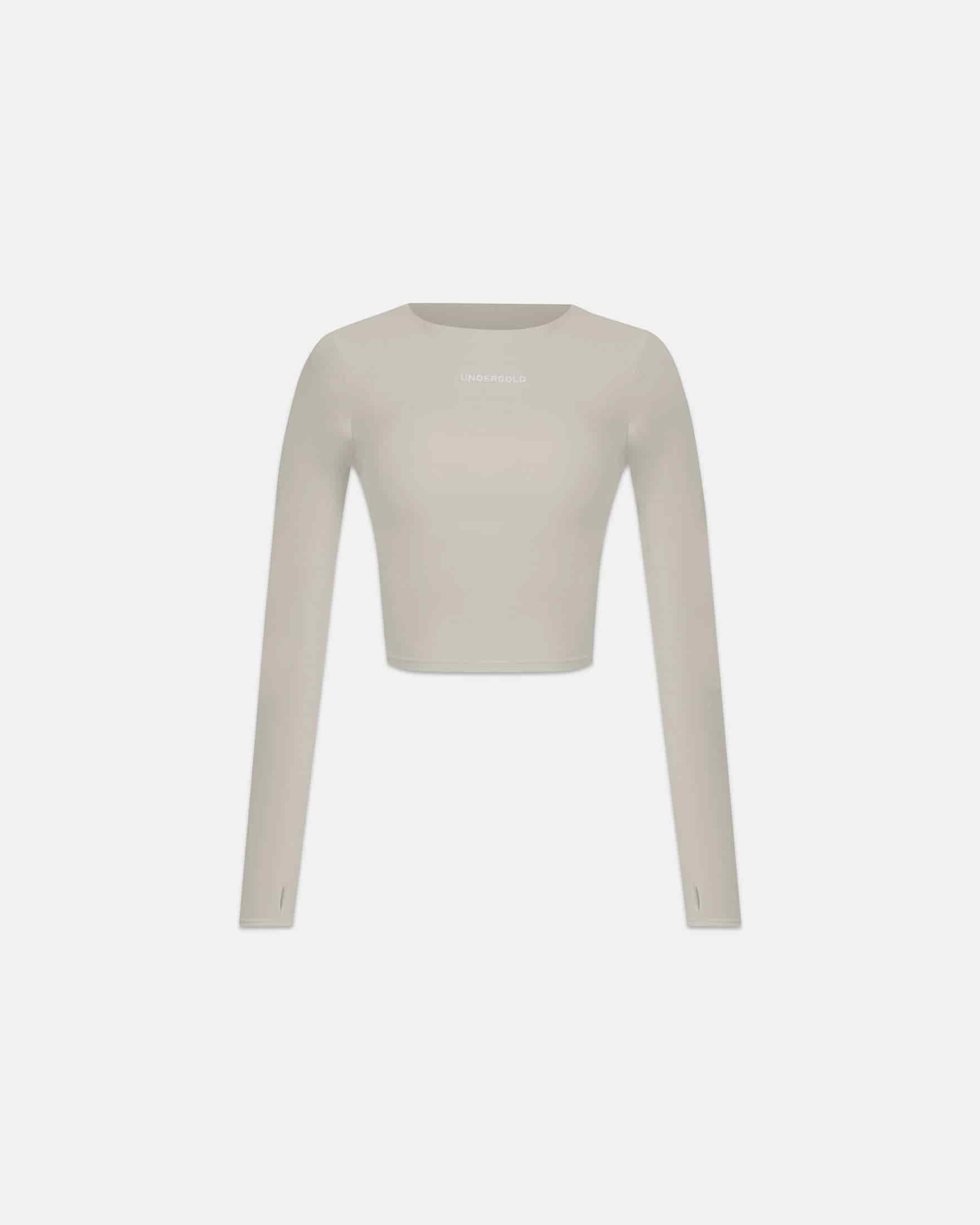 W Line Basic Long Sleeve Tshirt Light Gray - miniatura 1