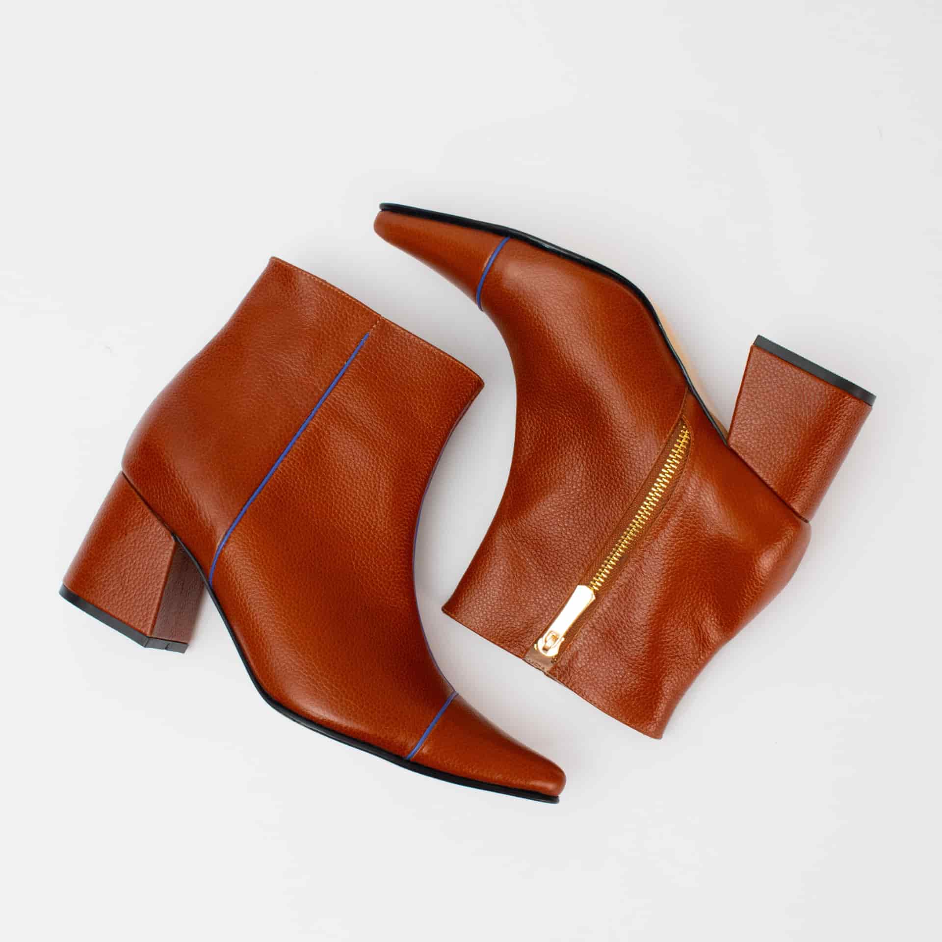 ANKLE boots - Caramel x violet - miniatura 4