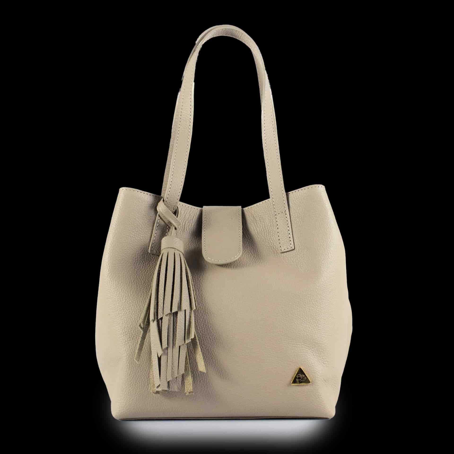 "Olivia" Bolso Cubo en Cuero - miniatura 1
