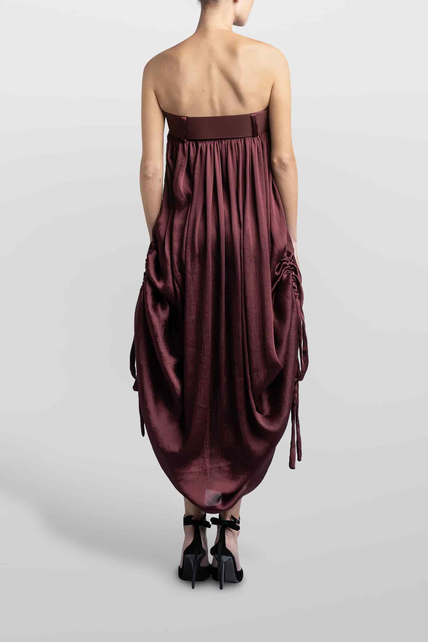 VESTIDO BALLOON EN TEXTURA - miniatura 4