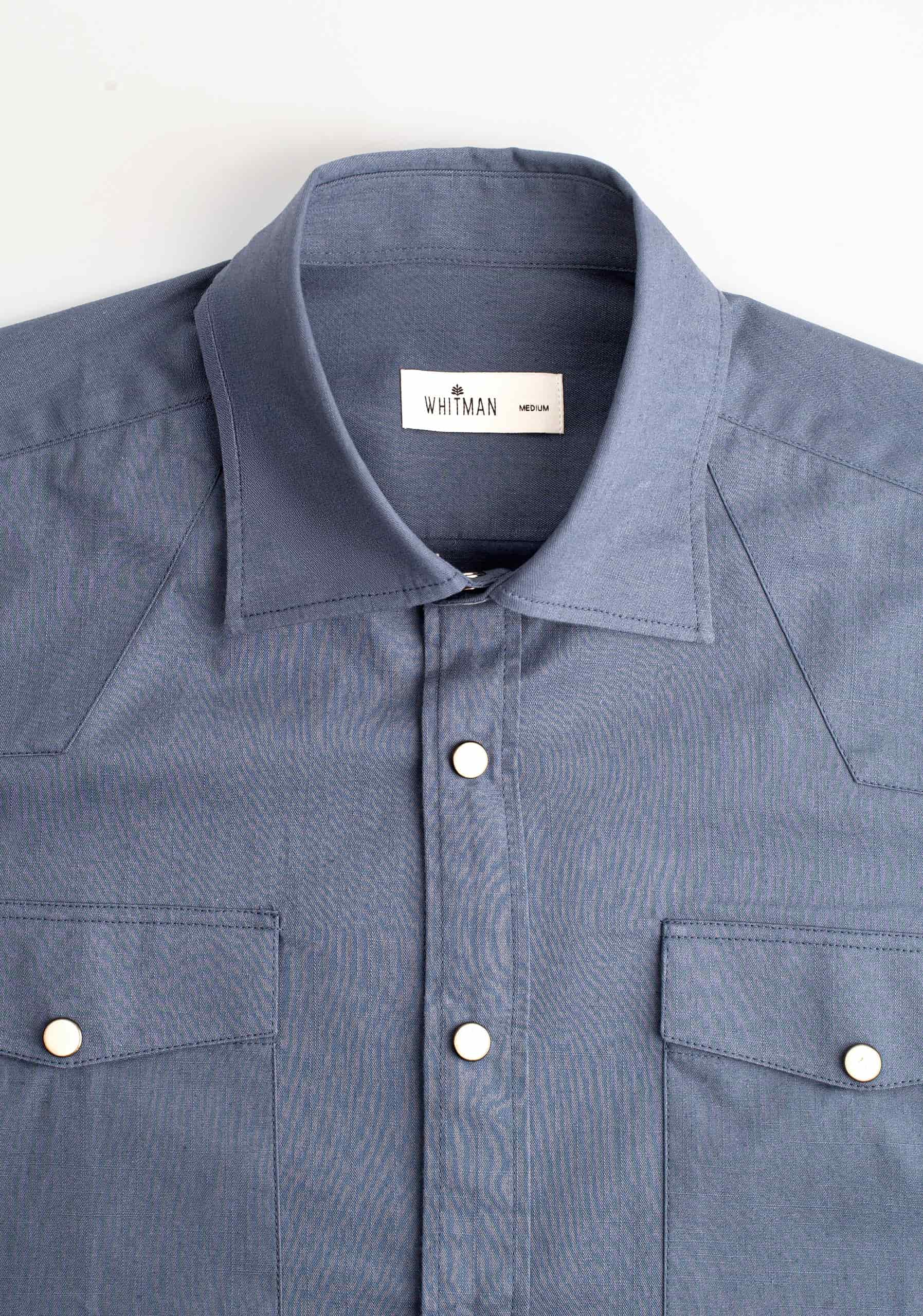 Camisa H Desert Bols Azul Med - miniatura 3